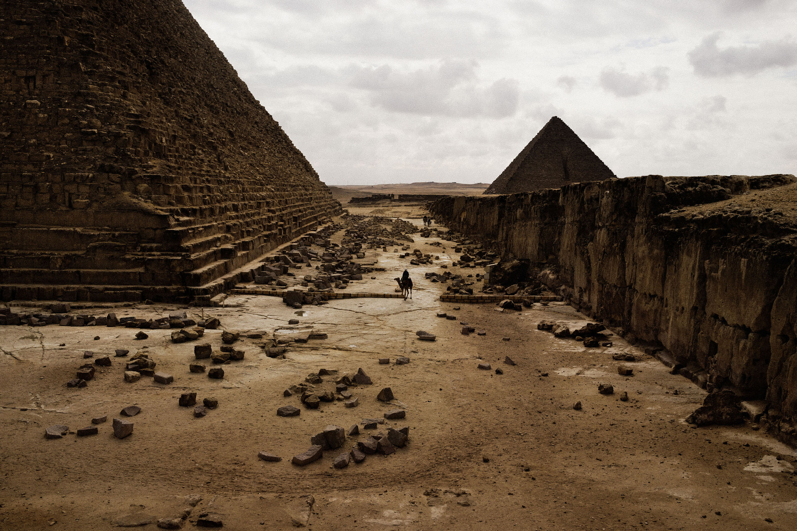 The Pyramids of Giza. Cairo, Egypt. 2013.