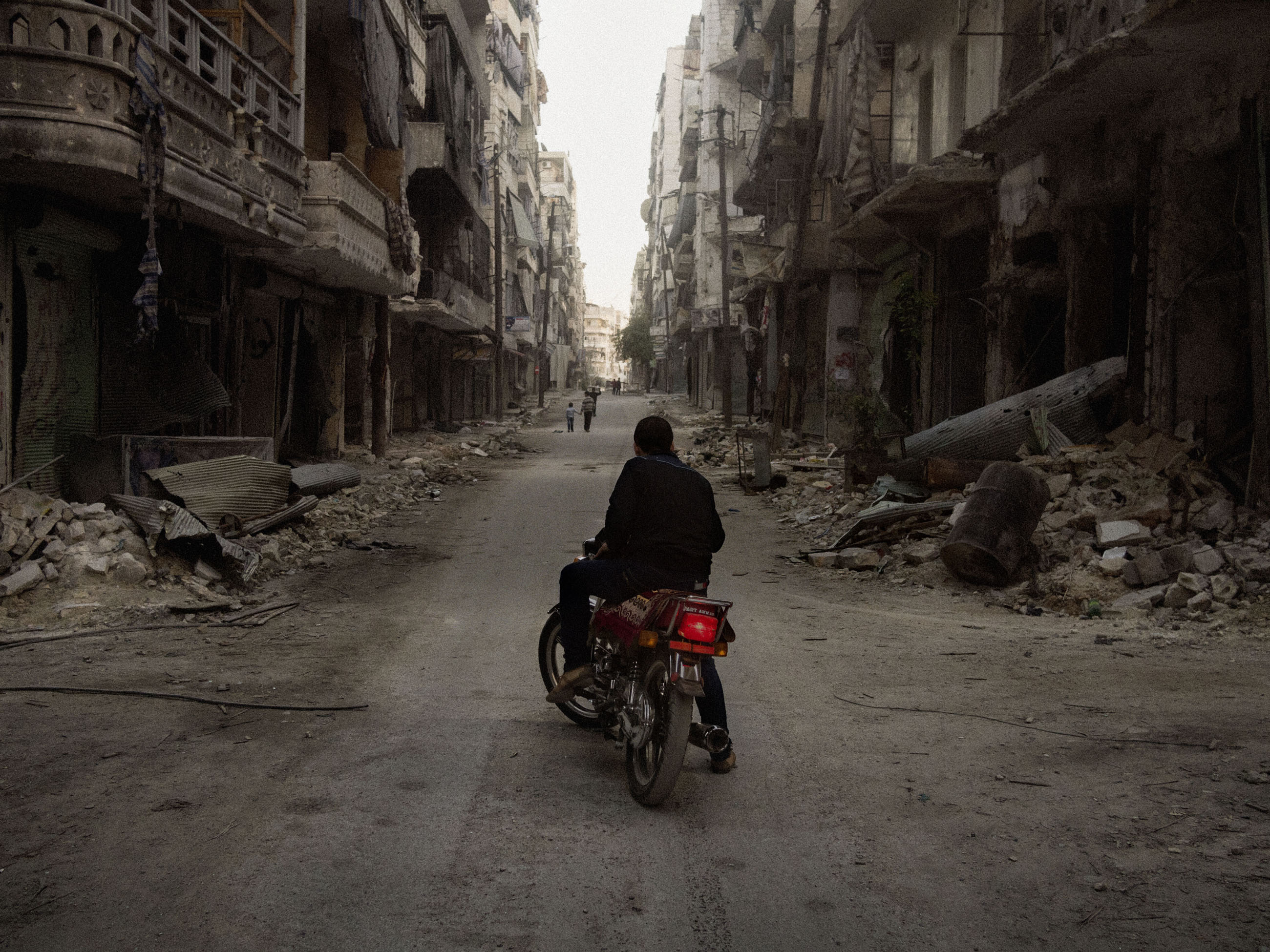 The rebel-held Salahaddin district of Aleppo, Syria, March 2013.