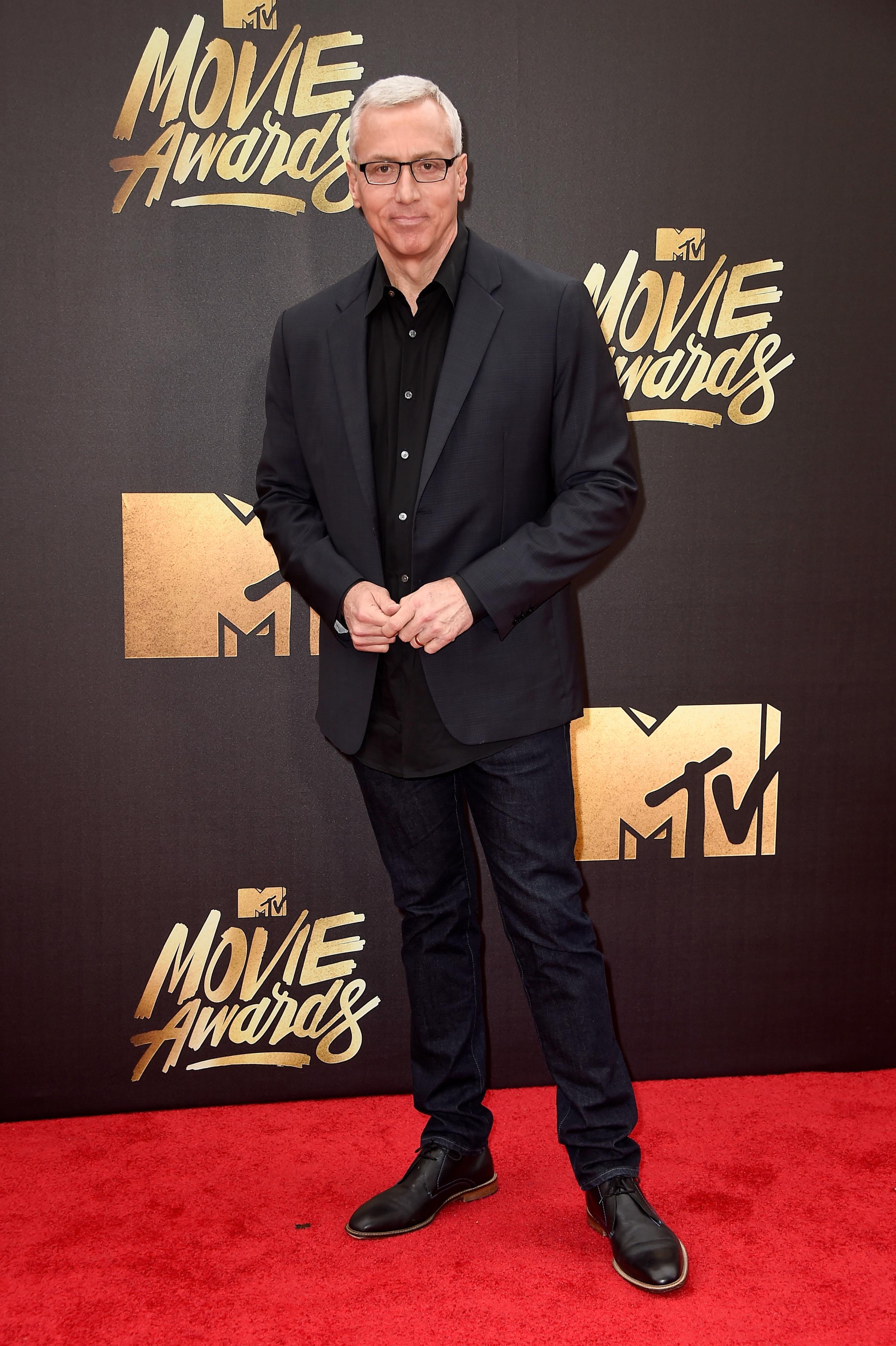 Dr. Drew Pinsky attends the 2016 MTV Movie Awards at Warner Bros. Studios on April 9, 2016 in Burbank, Calif.