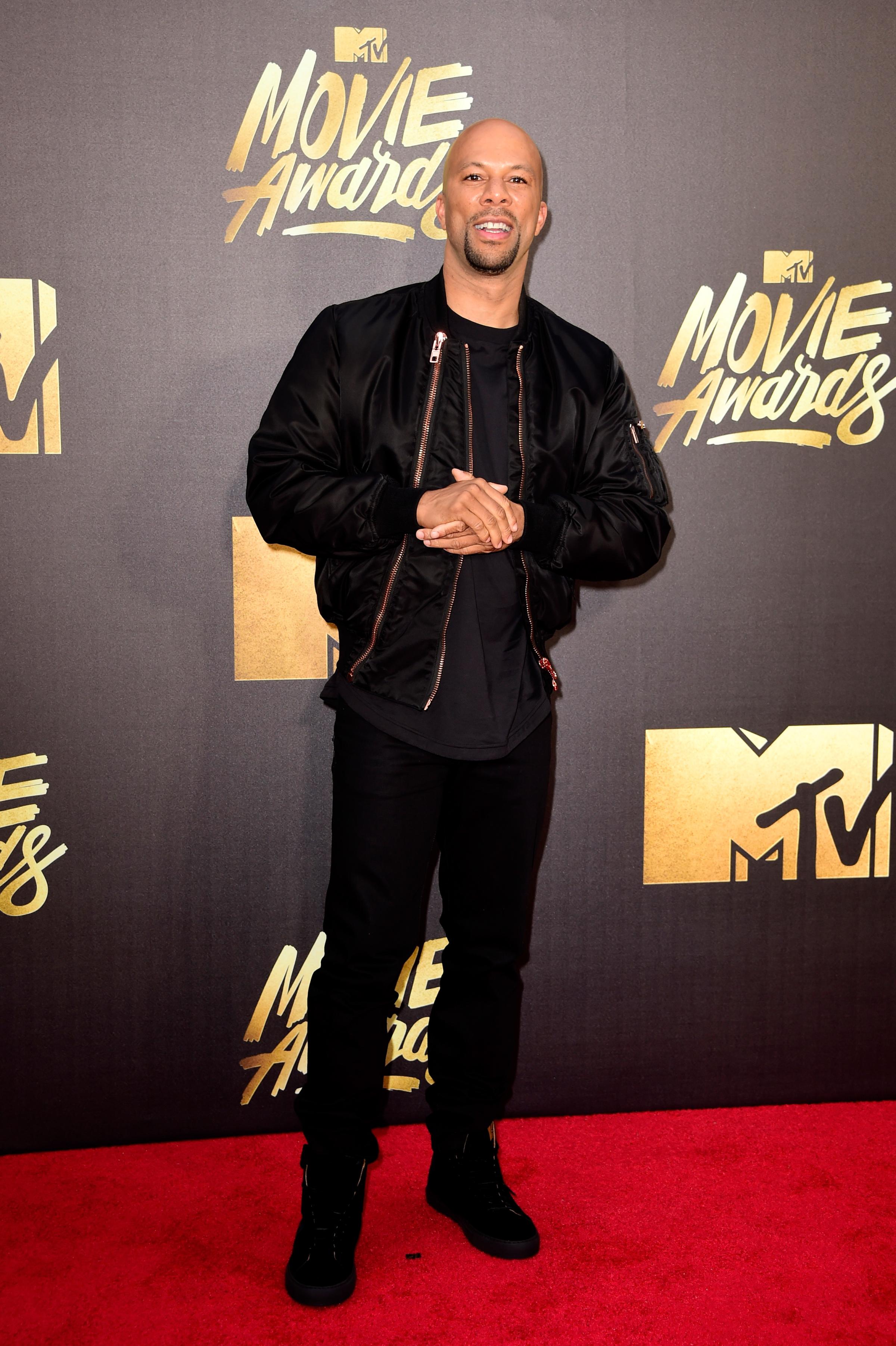 Common attends the 2016 MTV Movie Awards at Warner Bros. Studios on April 9, 2016 in Burbank, Calif.