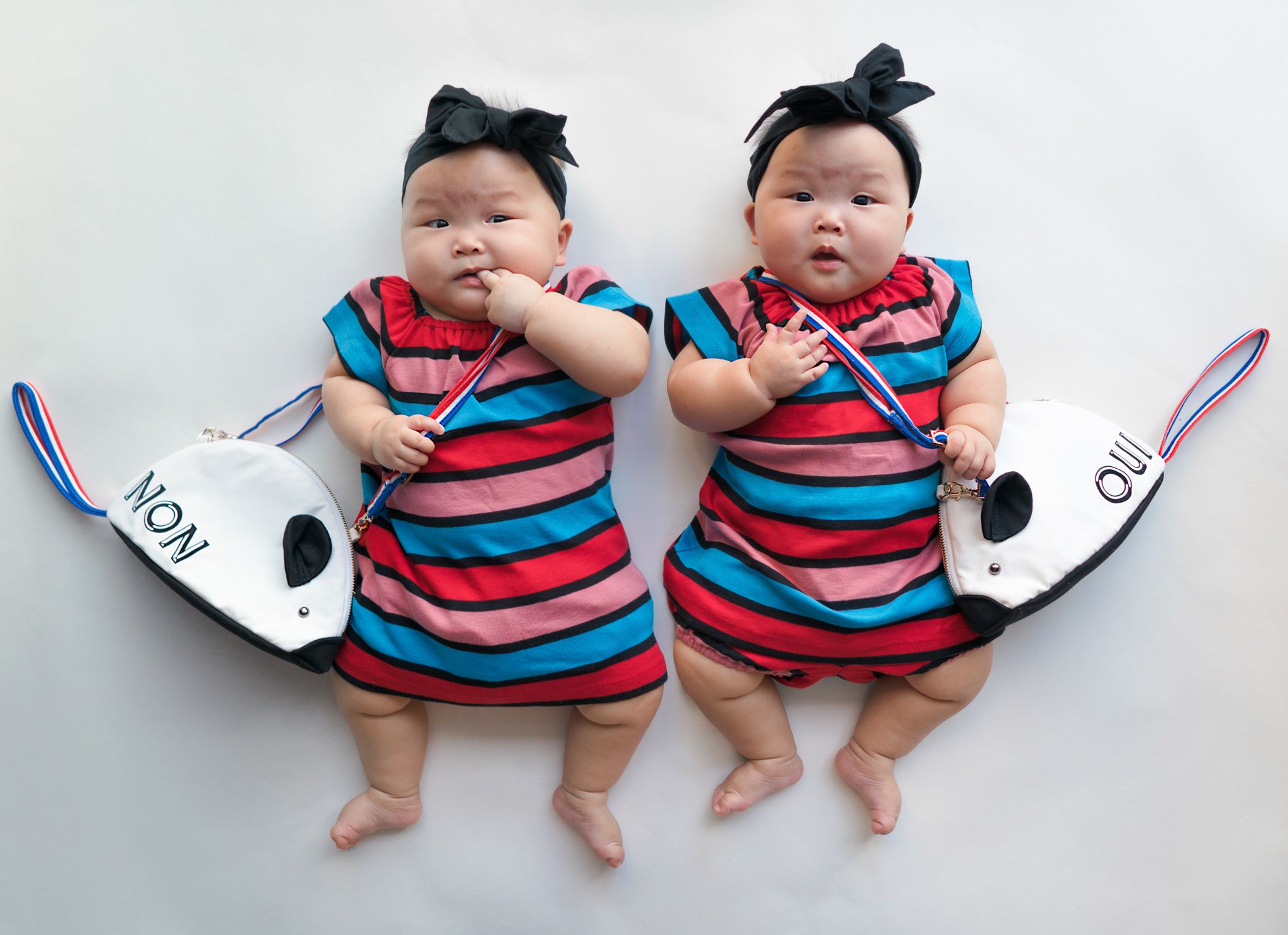 The cutest twins on the block, Singapore  - Apr 2016