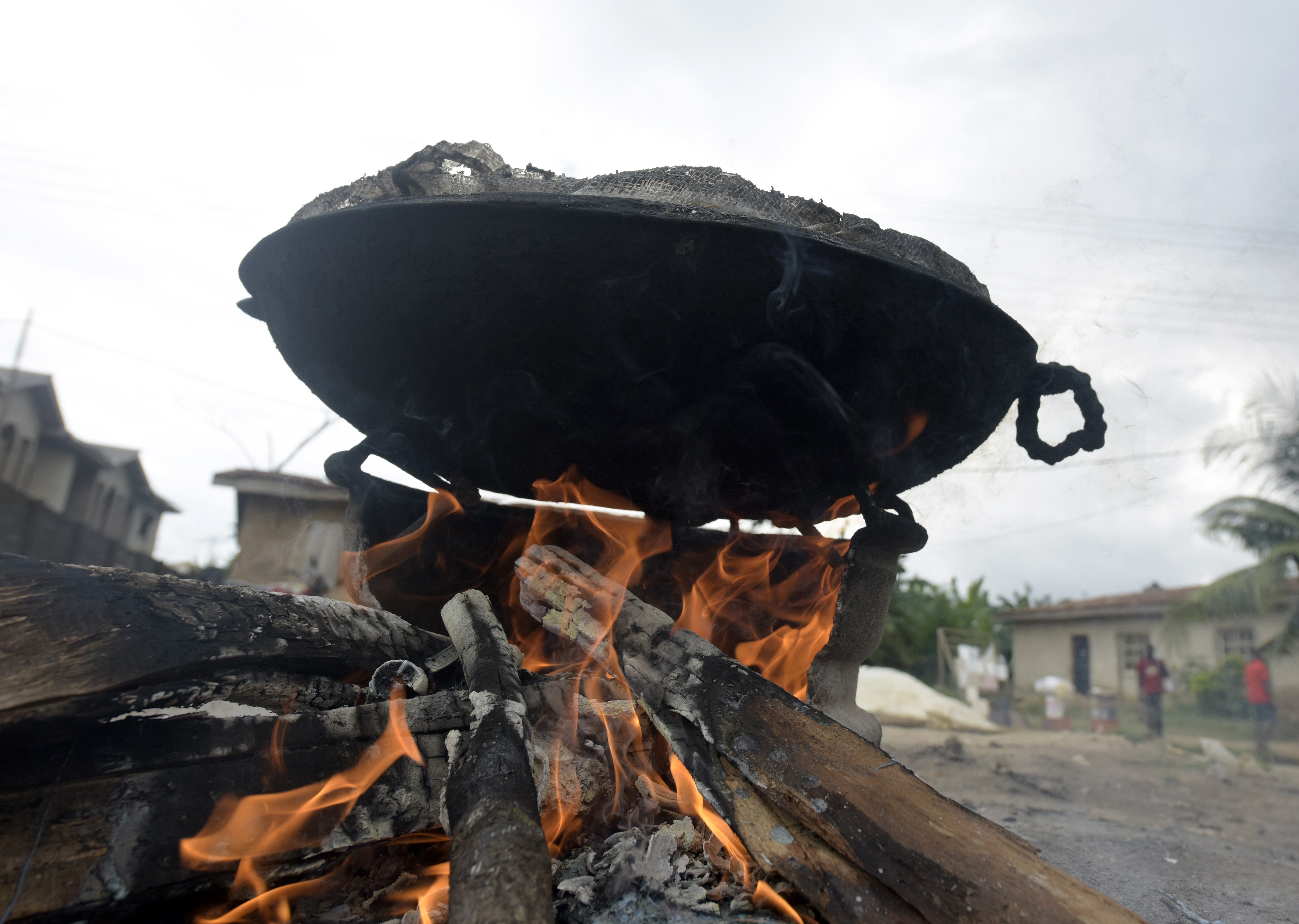 Firewood, seen here on August 22, 2015, is largely used for cooking in sub-Saharan Africa. (Pius Utomi Ekepi—Getty Images)