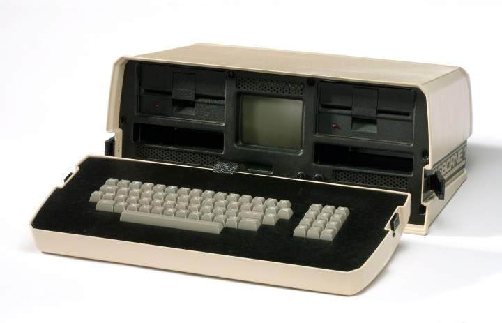 Osborne 1 portable microcomputer, c 1981.