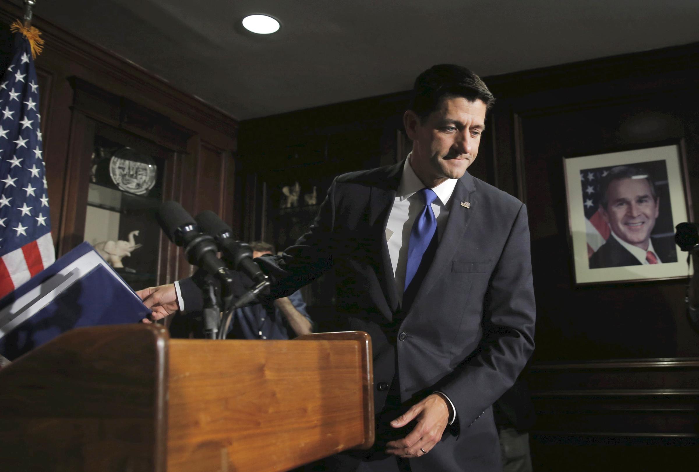 “Count me out,” said House Speaker Paul Ryan, discussing the ongoing race for the GOP nomination
