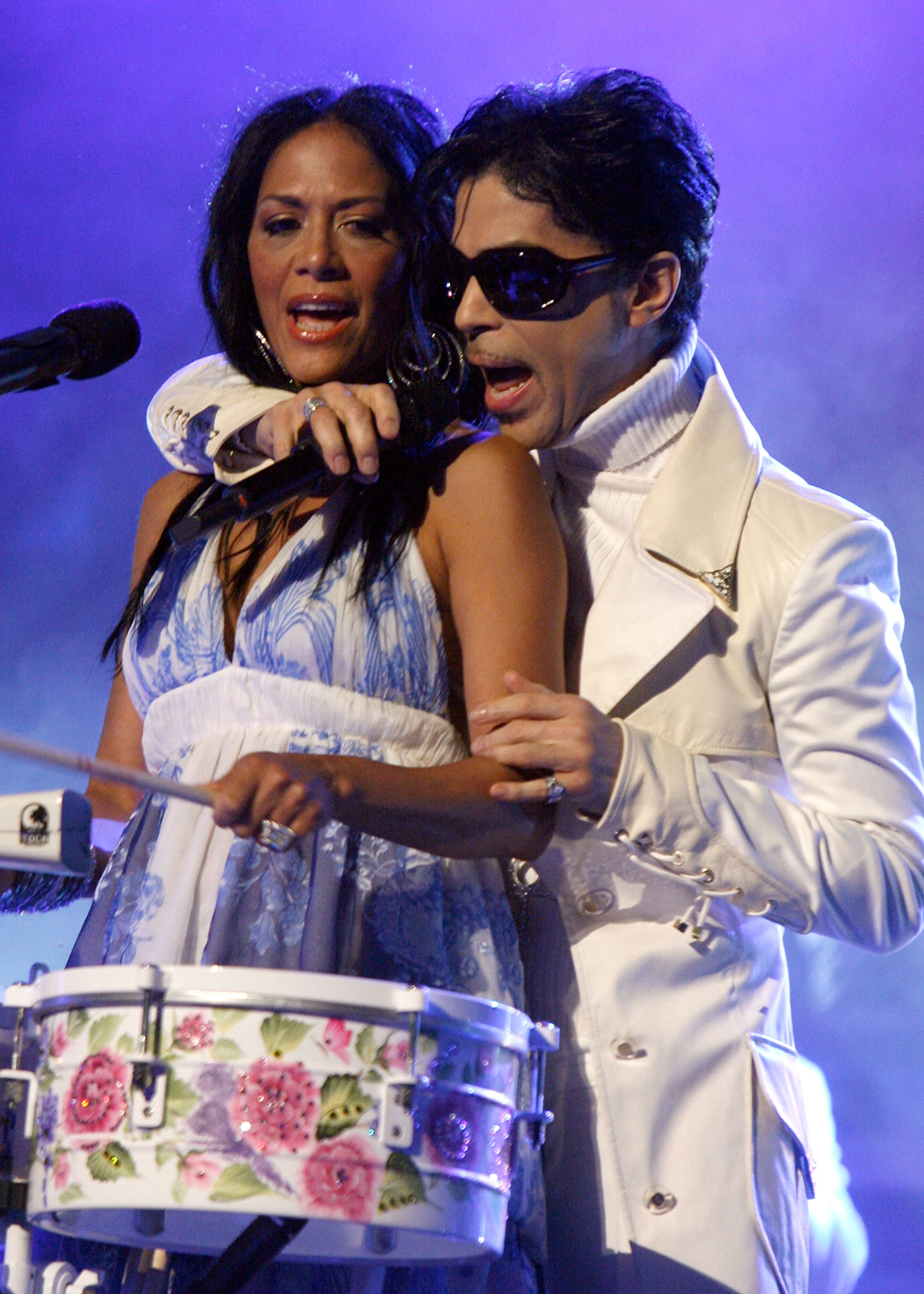 Sheila E and Prince perform on June 1, 2007 in Pasadena, Calif.