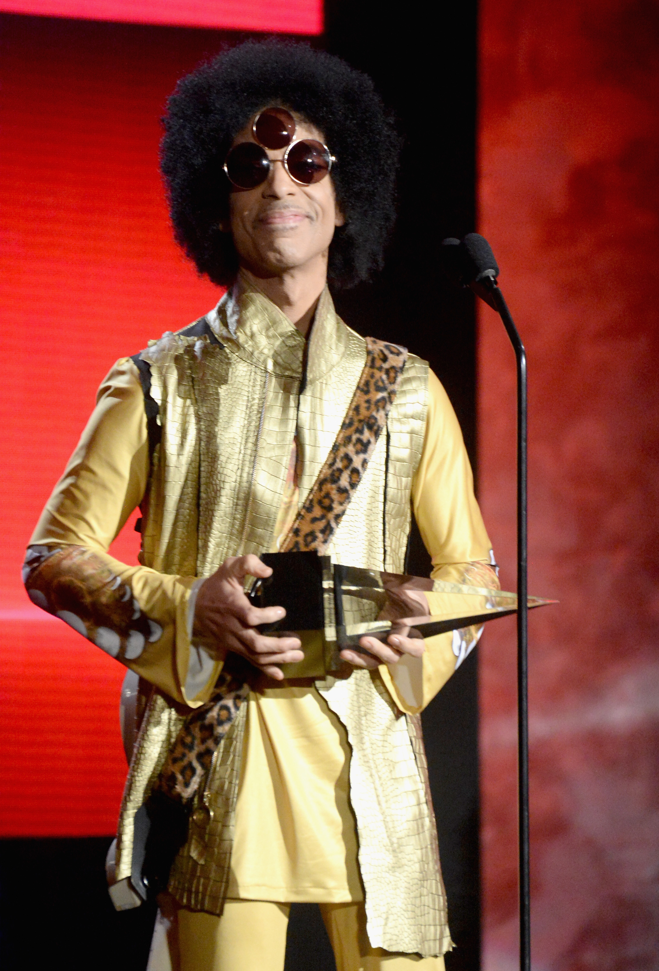 Prince during the 2015 American Music Awards on Nov. 22, 2015 in Los Angeles.
