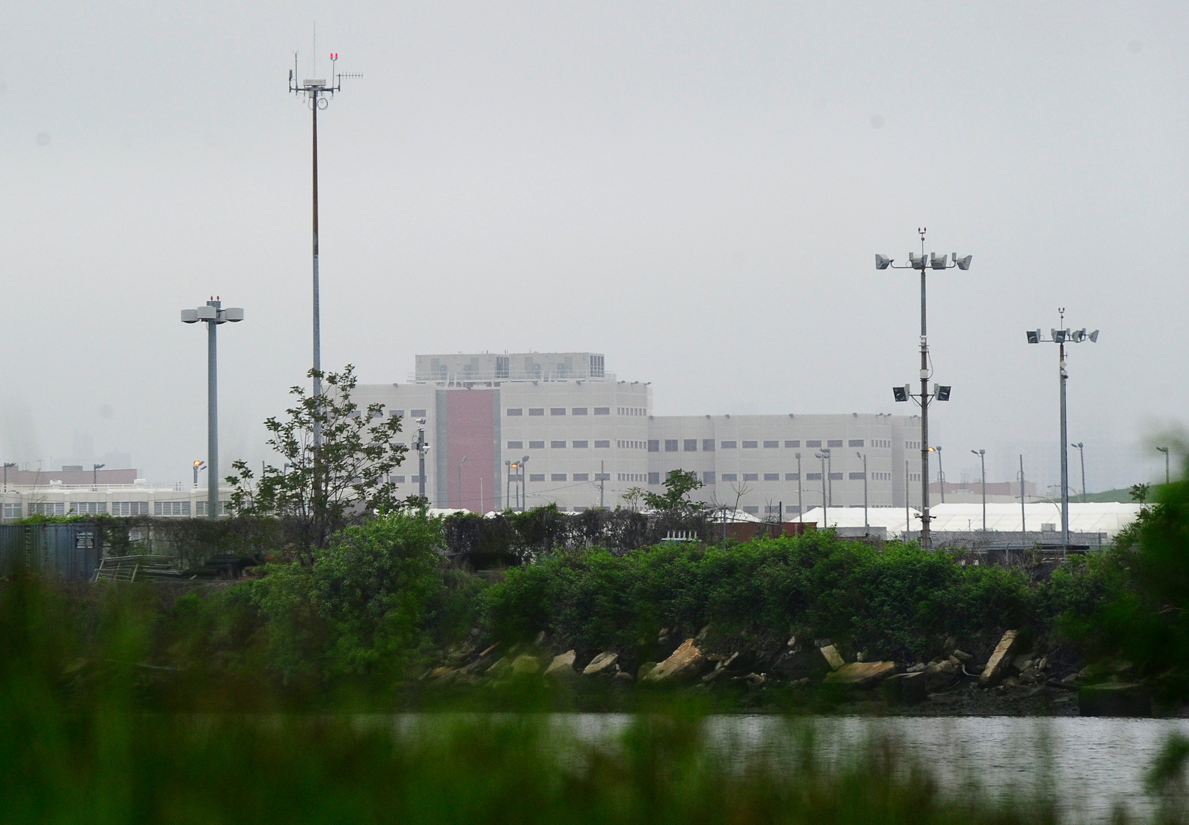A view of Riker's Island penitentiary complex in New York on May 17, 2011.