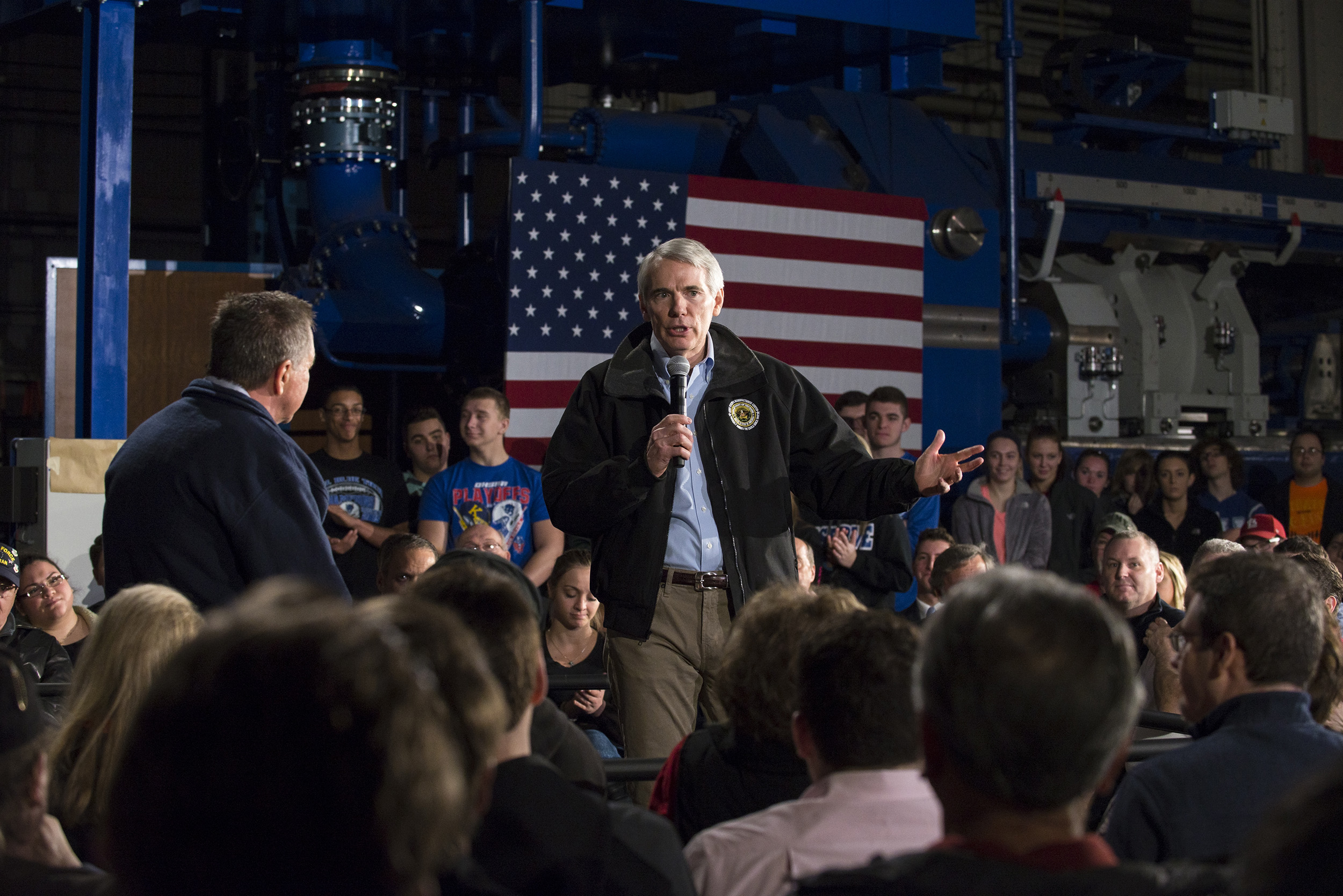 Ohio Senator Rob Portman speaks to supporters at a town hall meeting  in Youngstown, Ohio on March 14, 2016. (Angelo Merendino—Getty Images)