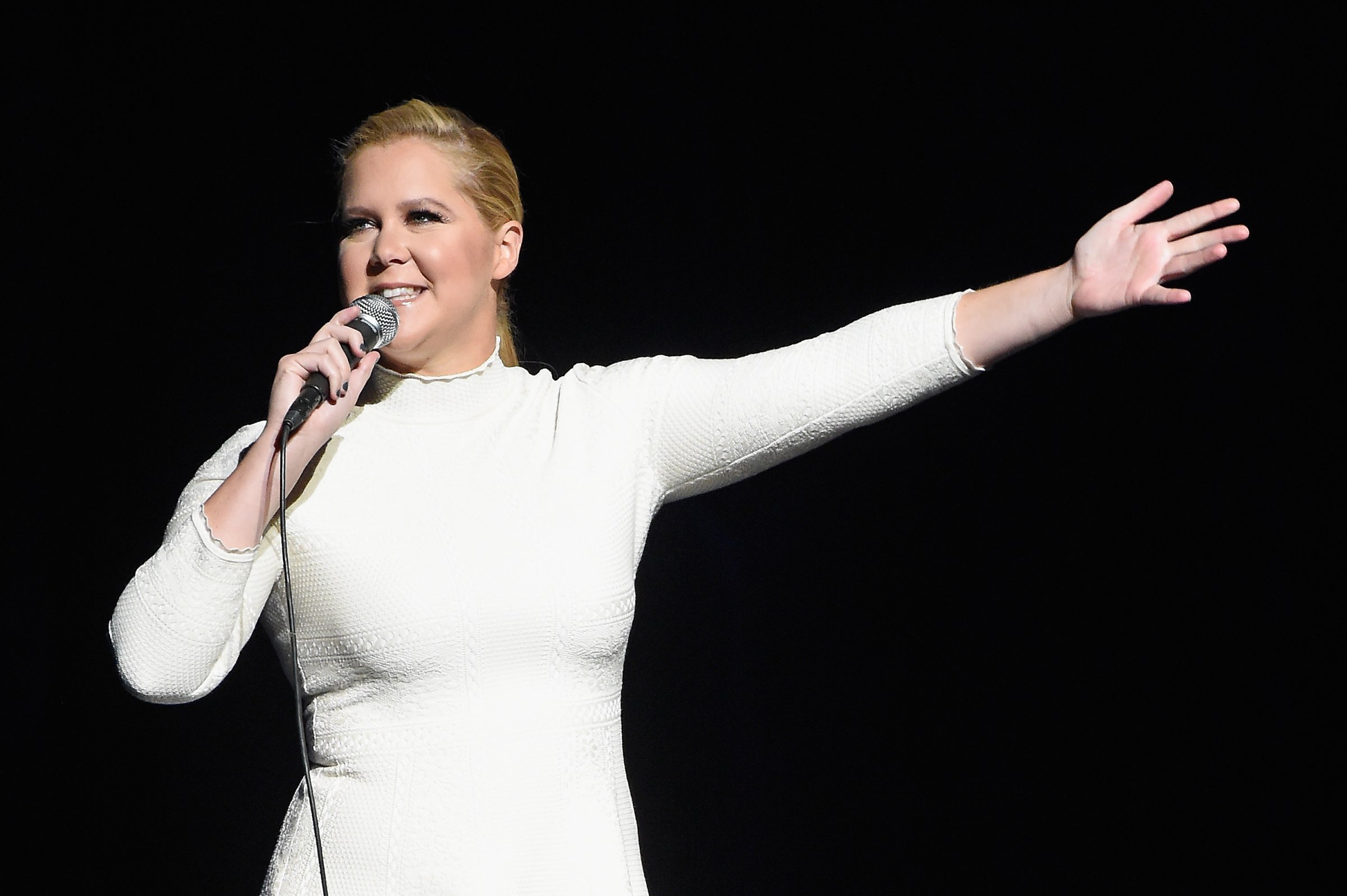 Amy Schumer attends "An Evening with Jerry Seinfeld and Amy Schumer" at Beacon Theatre in New York City on Nov. 16, 2015.