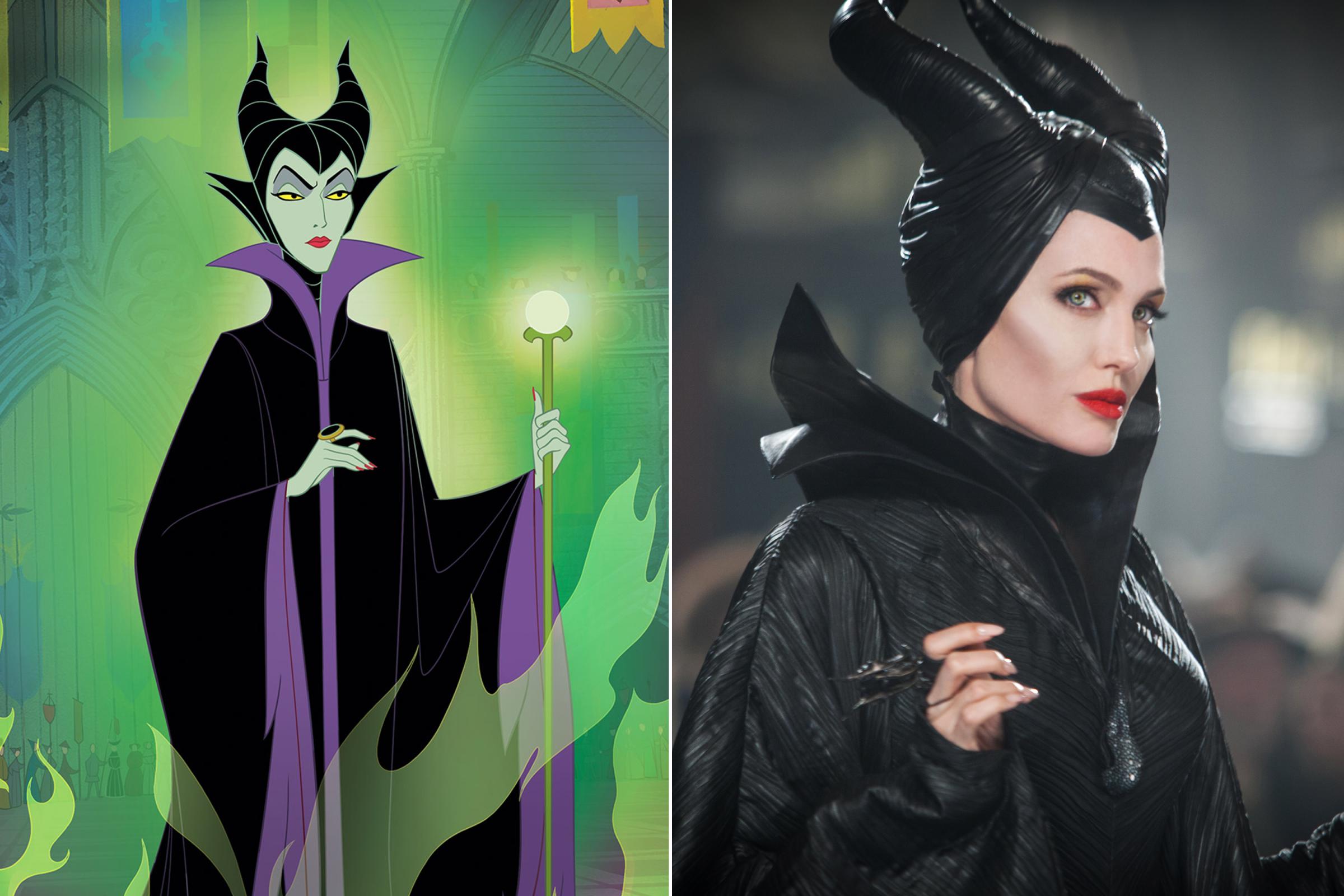 Sleeping Beauty, 1959 and Maleficent, 2014.
