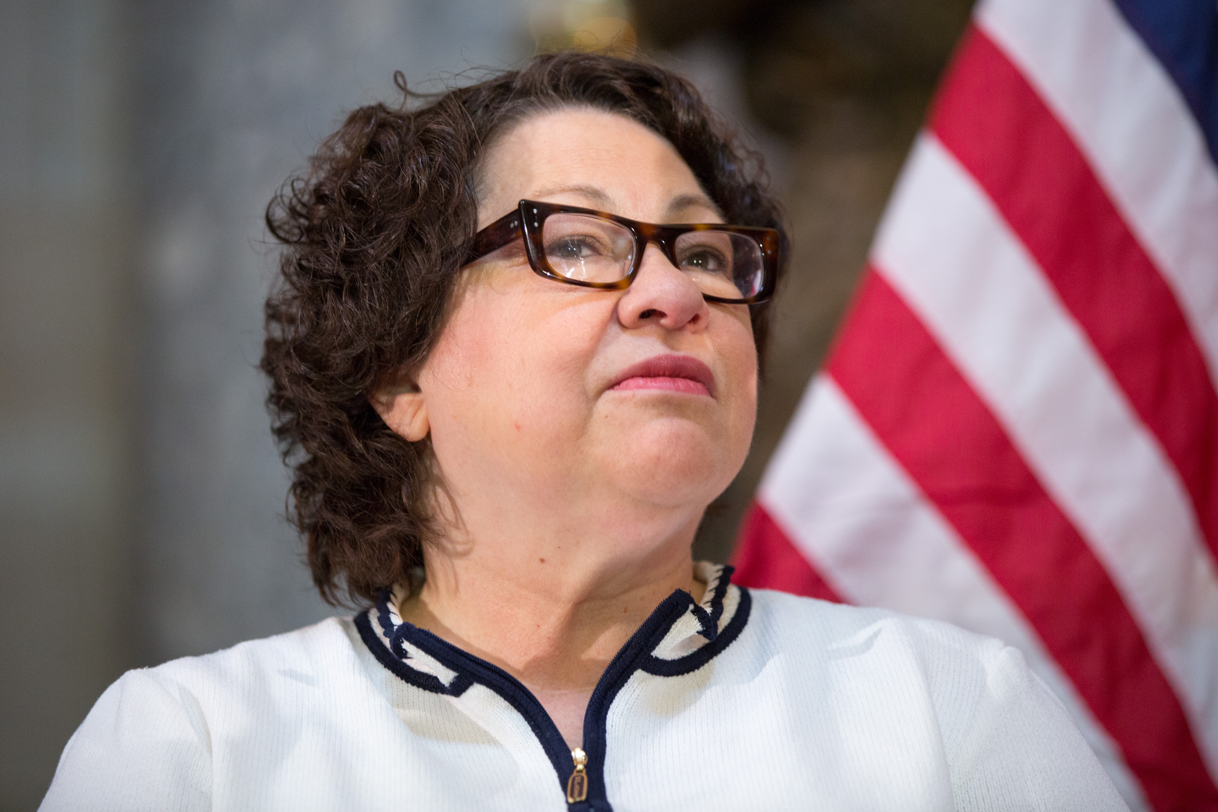 U.S. Supreme Court Justice Sonia Sotomayor participates in an annual Women's History Month reception in the U.S. capitol building on Capitol Hill in Washington, D.C. (Allison Shelley/Getty Images)
