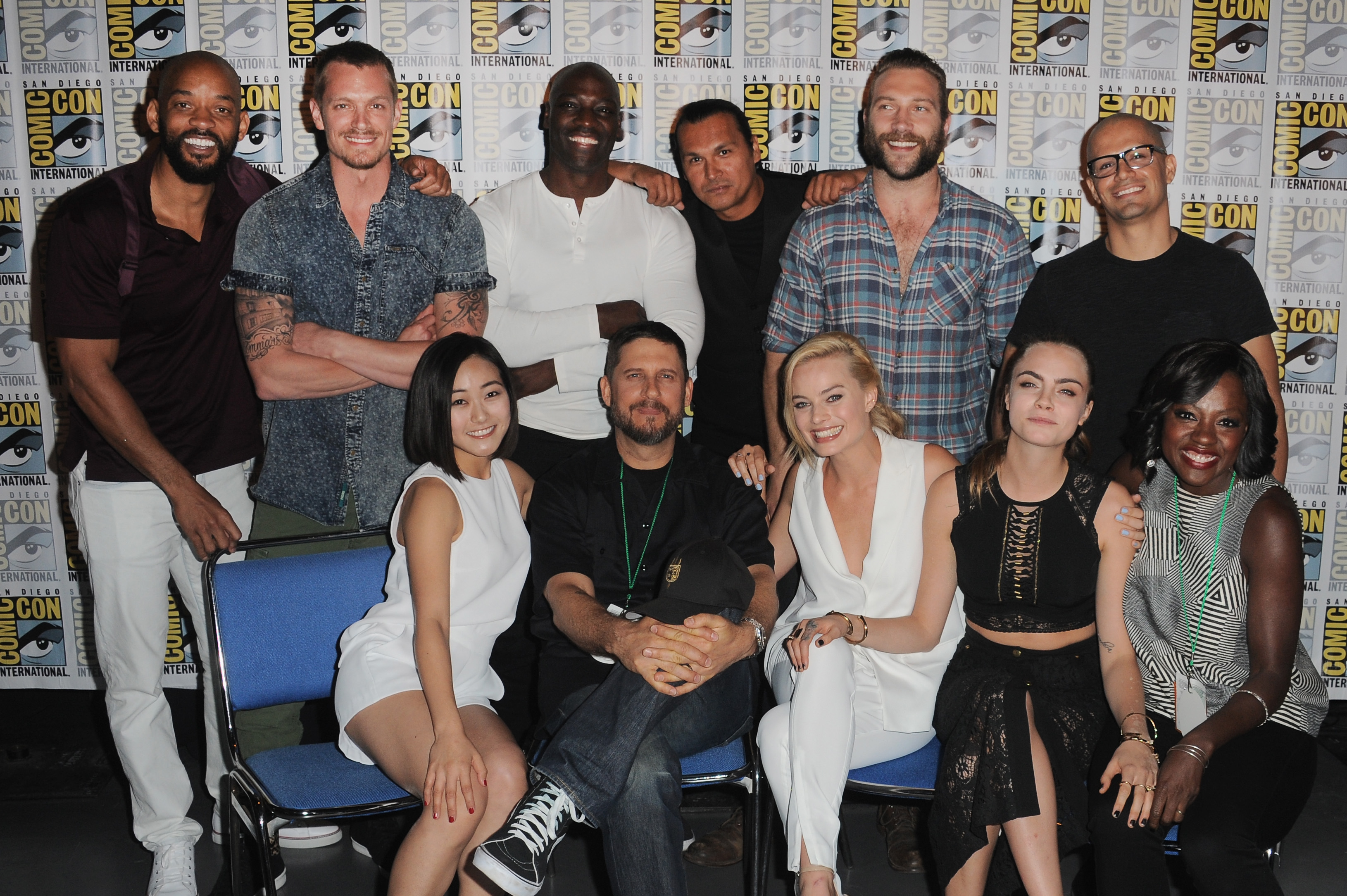 Suicide Squad Cast attends the Warner Bros. presentation during Comic-Con International 2015 at the San Diego Convention Center on July 11, 2015 in San Diego, California. (Albert L. Ortega—Getty Images)