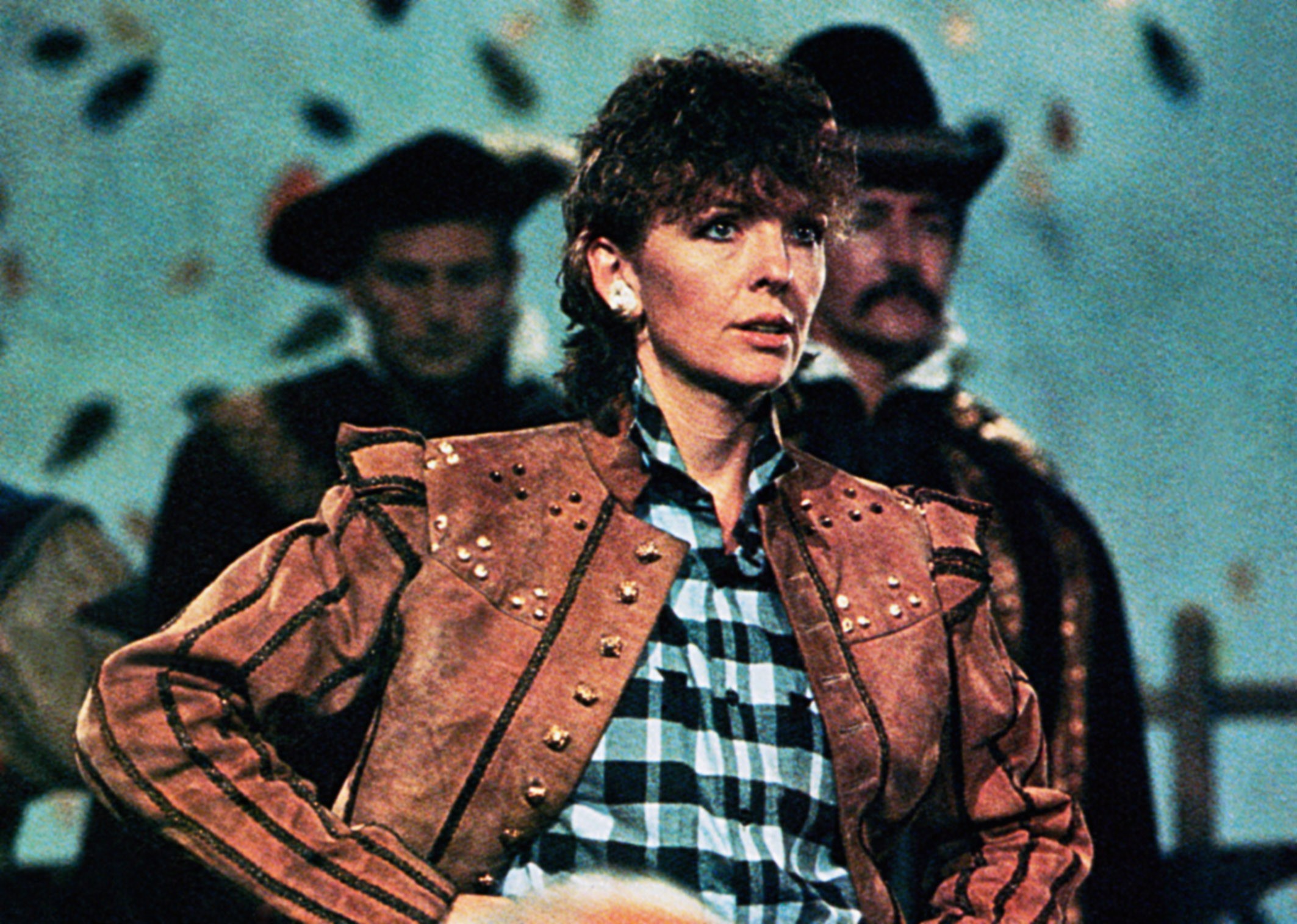 Diane Keaton as Charlie in The Little Drummer Girl, 1984.