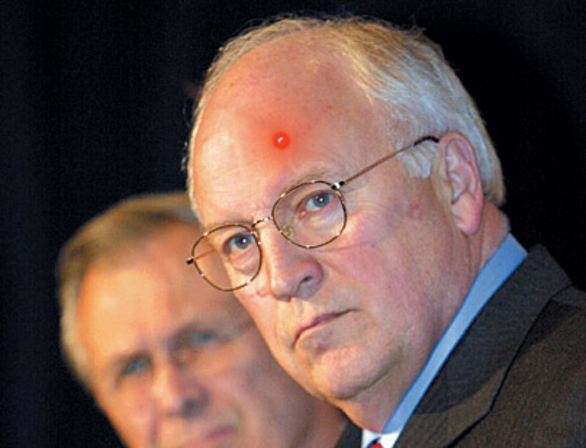 Cheney Regrets Buying Bush Laser Pointer
                              August 6, 2003