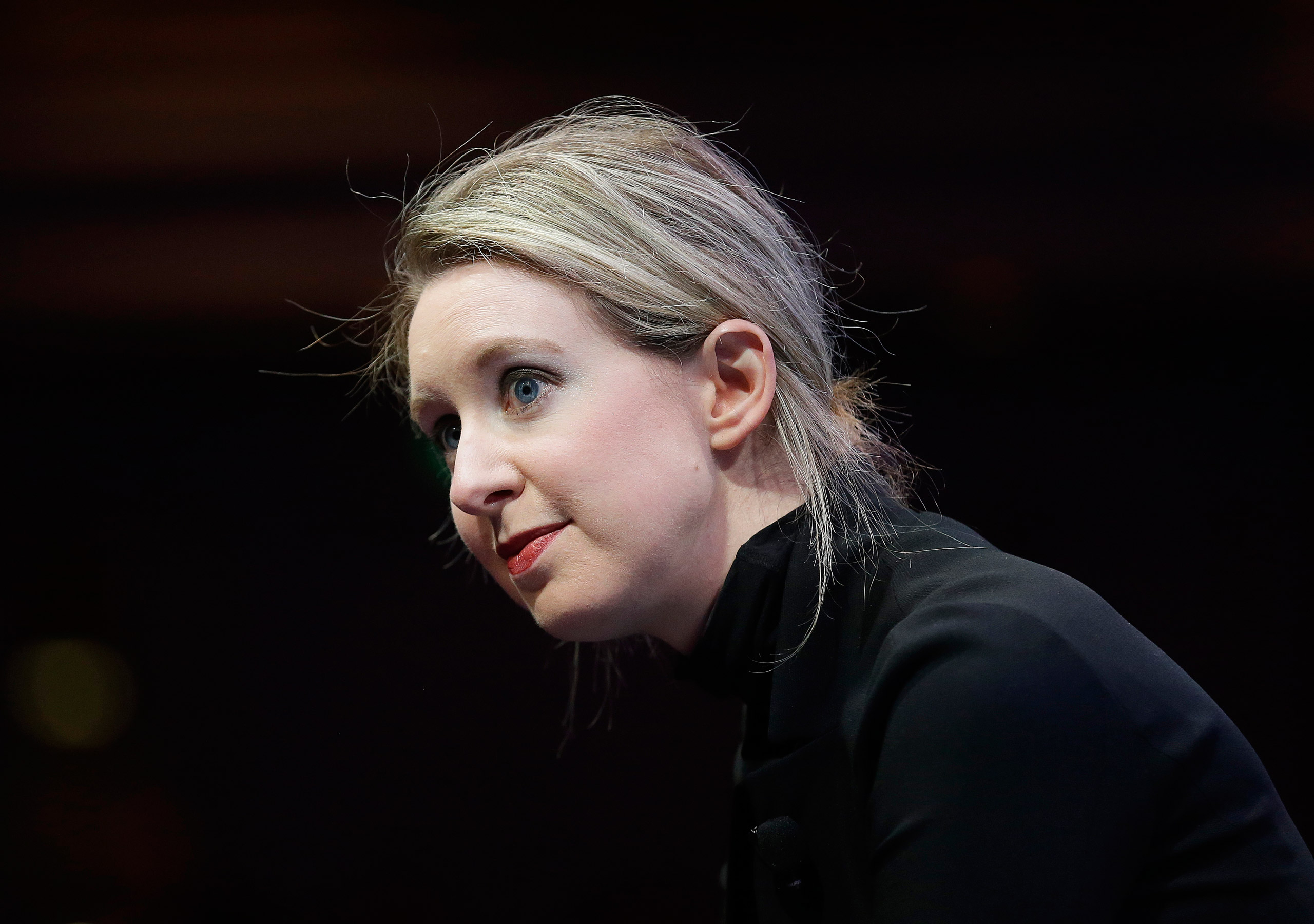 Elizabeth Holmes, founder and CEO of Theranos, speaks at the Fortune Global Forum in San Francisco on Nov. 2, 2015. (Jeff Chiu—AP)