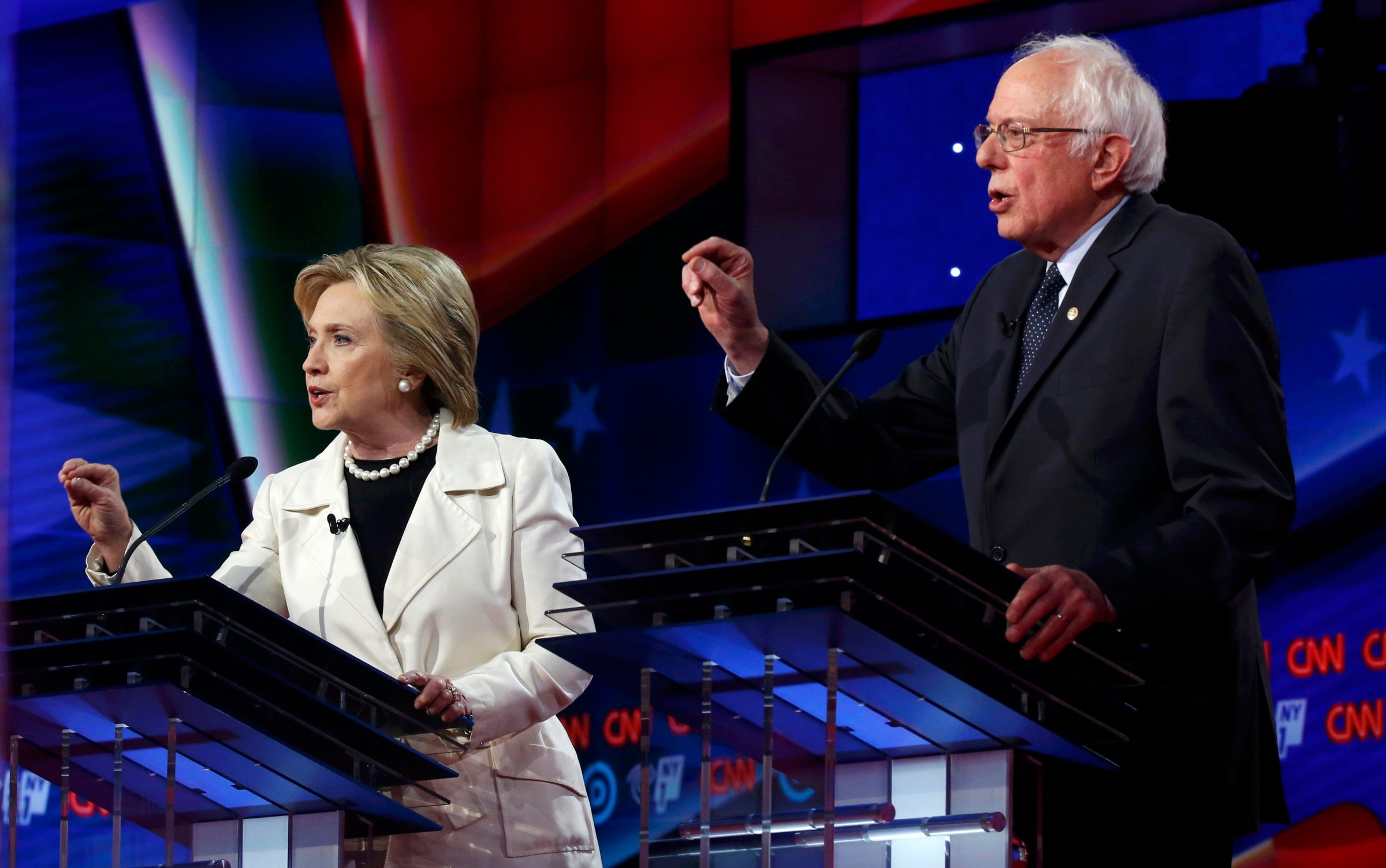 TIMEPOL Democratic Debate clinton sanders