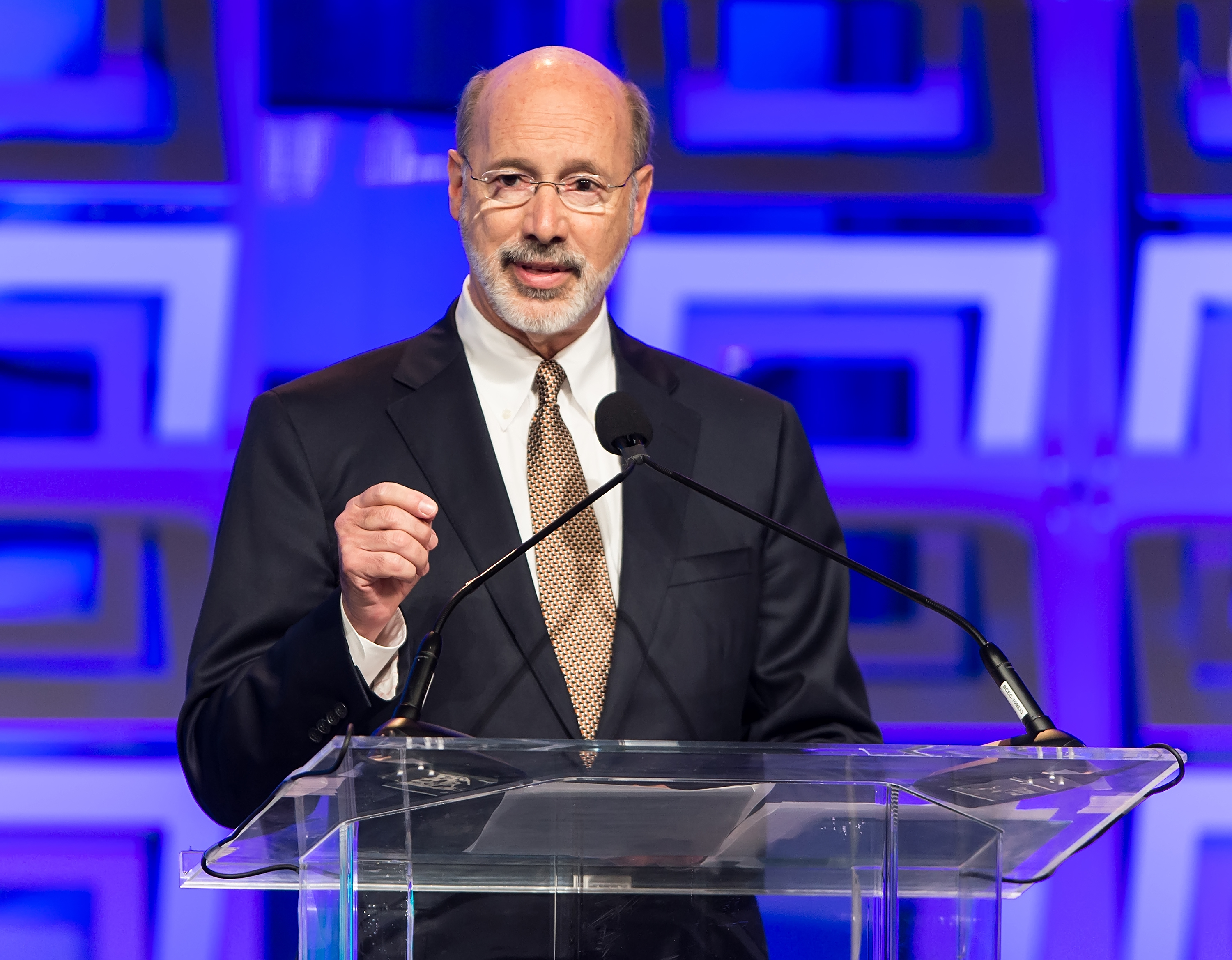 Governor of Pennsylvania Tom Wolf speaks during the Pennsylvania Conference For Women 2015 at on Nov.19, 2015. (Gilbert Carrasquillo—WireImage/Getty Images)
