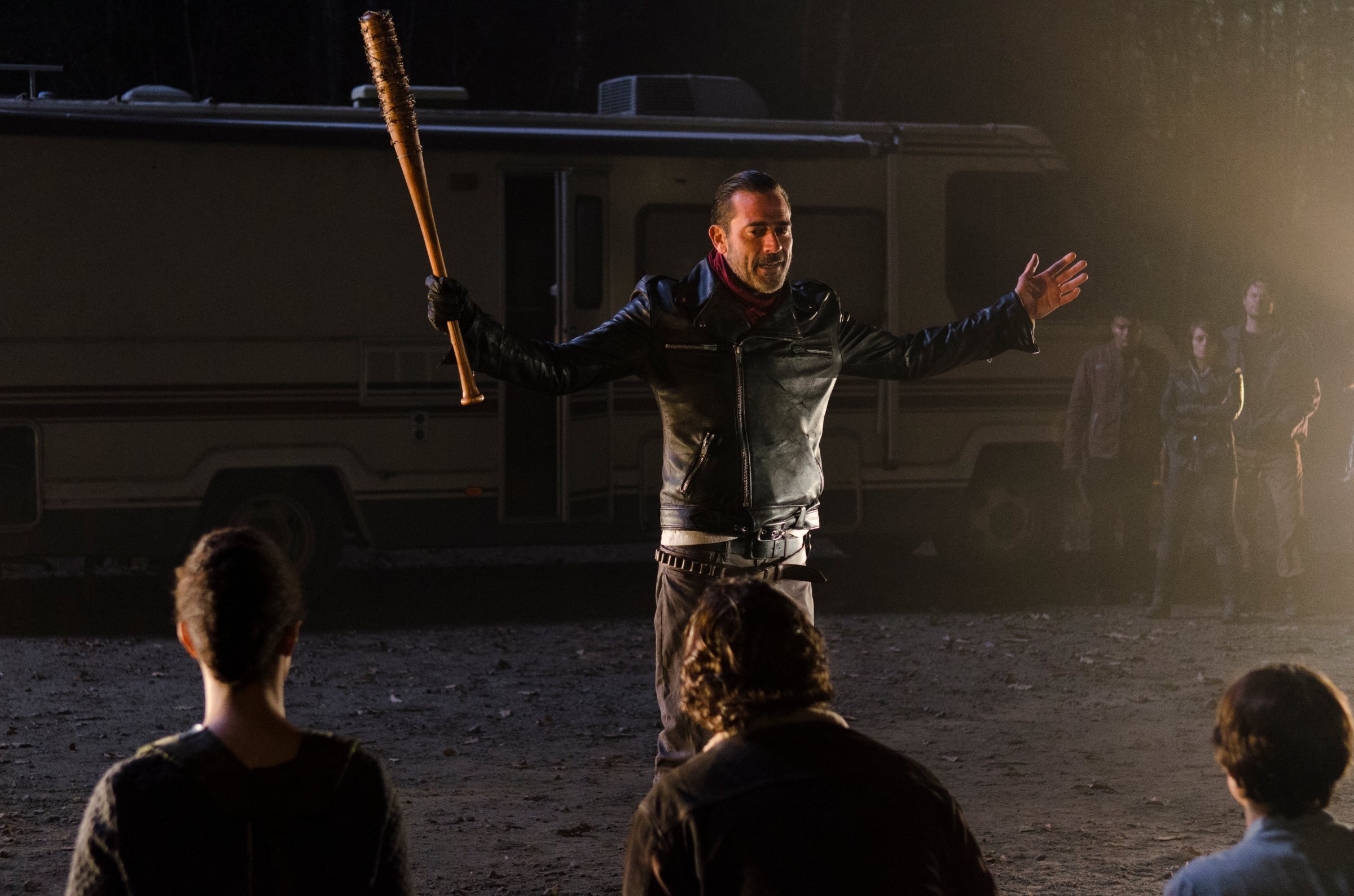 Jeffrey Dean Morgan as Negan in The Walking Dead, Season 6.