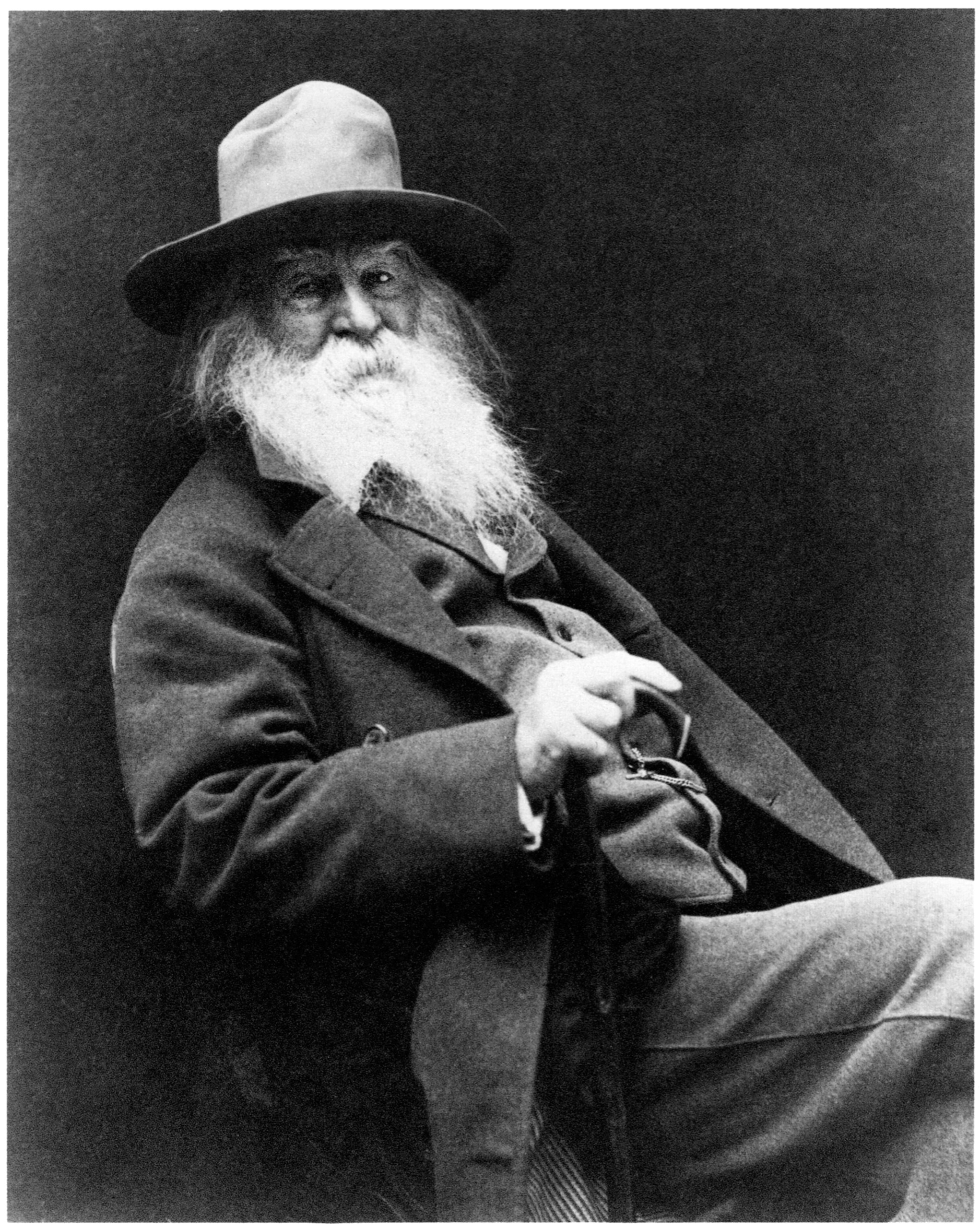 Walt Whitman (1819-92), American Poet, circa 1887. (Universal History Archive/Getty Images)