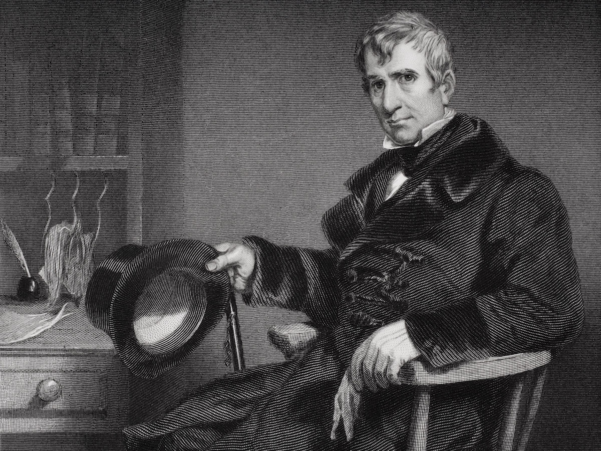 William Henry Harrison 1773 to 1841. 9th President of the United States. From painting by Alonzo Chappel