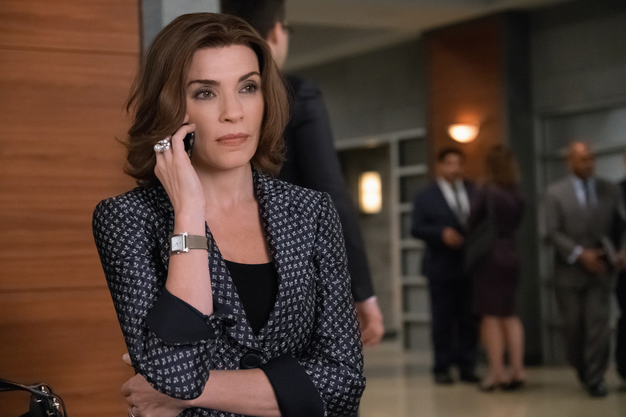 "Verdict" -- As Peter's trial begins, Alicia works desperately to keep her husband from returning to jail. Also, Diane and Lucca move aggressively to expand the law firm, but face serious opposition from David Lee, on THE GOOD WIFE, Sunday, May 1 (9:00-10:00 PM, ET/PT) on the CBS Television Network. Pictured   Julianna Margulies as Alicia Florrick Photo: Jeff Neumann/CBS ÃÂ©2016 CBS Broadcasting, Inc. All Rights Reserved