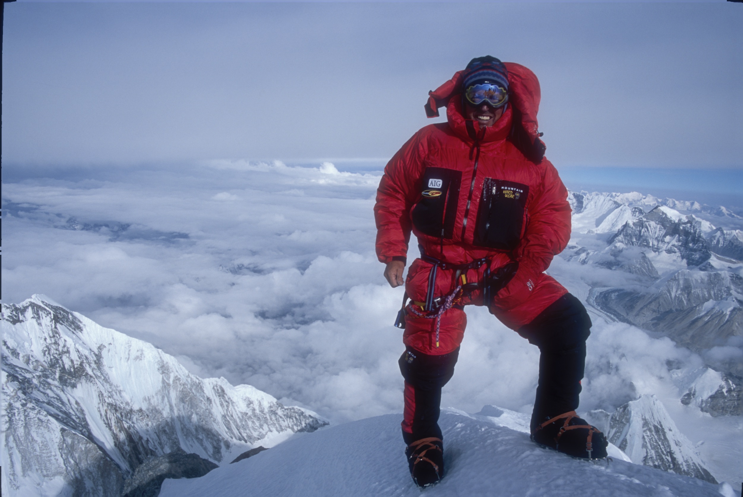 Ed Viesturs is pictured here in 2004, when he climbed Mount Everest for the sixth time. (Photo by Veikka Gustafsson)