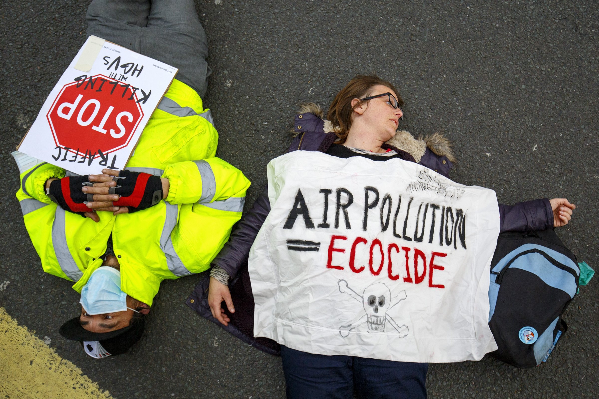 air pollution protest london