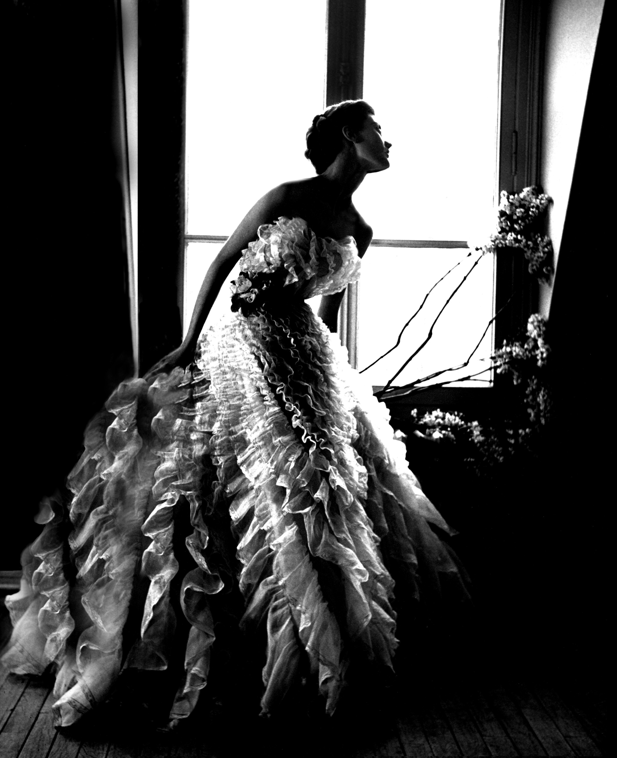 Fantasy on the Dance Floor, Barbara Mullen, dress by Christian Dior, Paris, 1949
