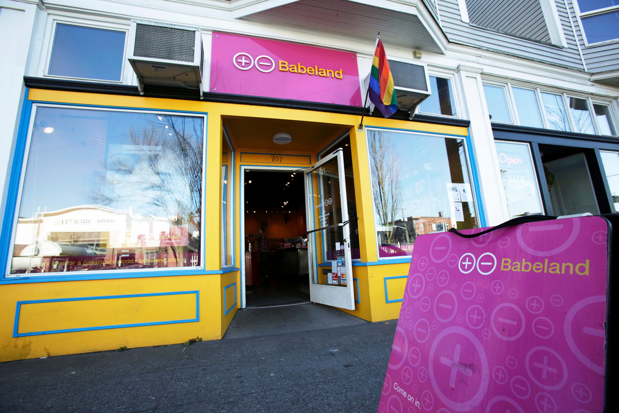 The exterior of Babeland, a store which sells sex toys, adult DVDs, magazines and other erotica in Seattle, Feb. 20, 2009.