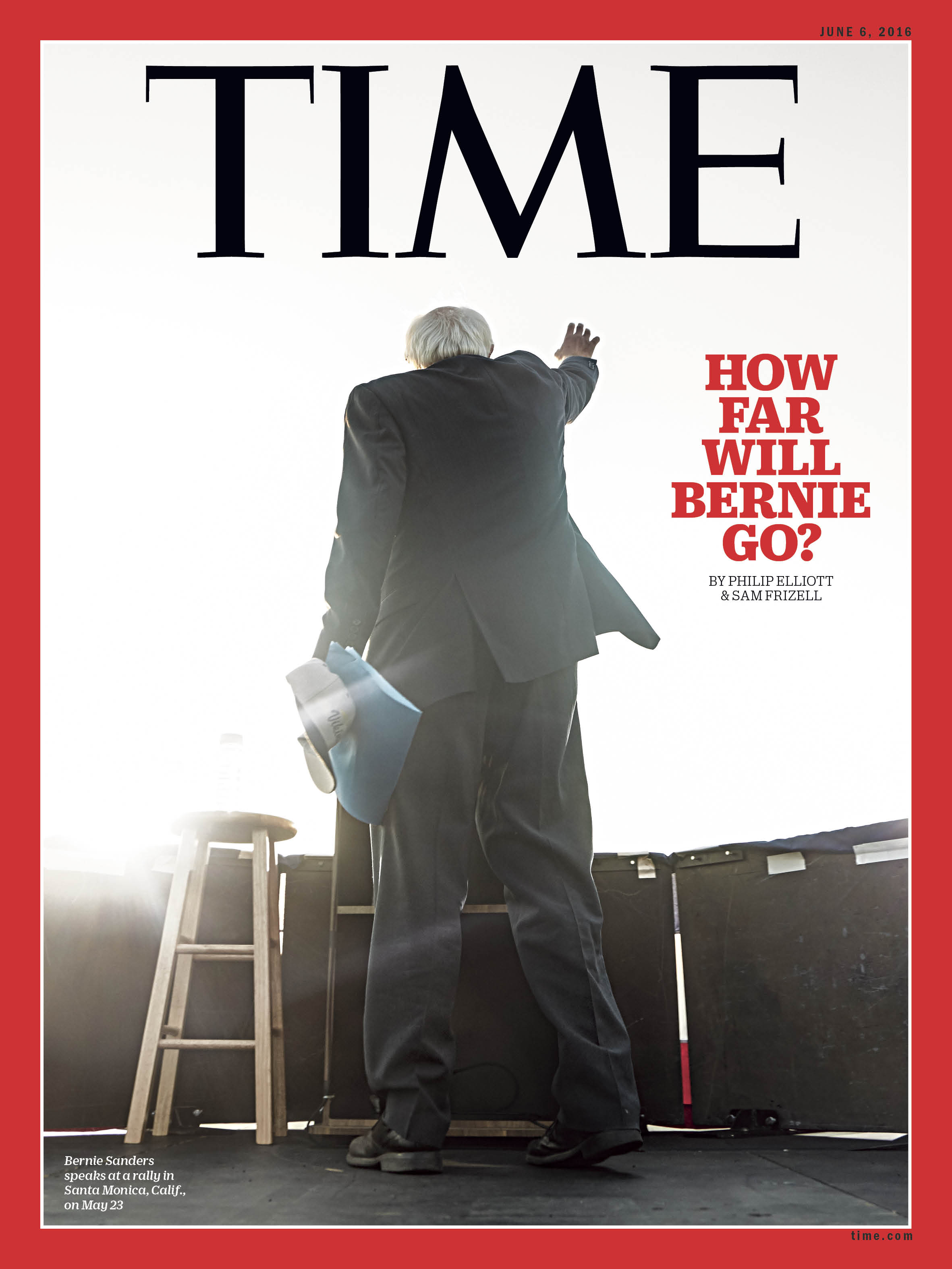 Bernie Sanders How Far Will Bernie Go Time Magazine Cover 160606