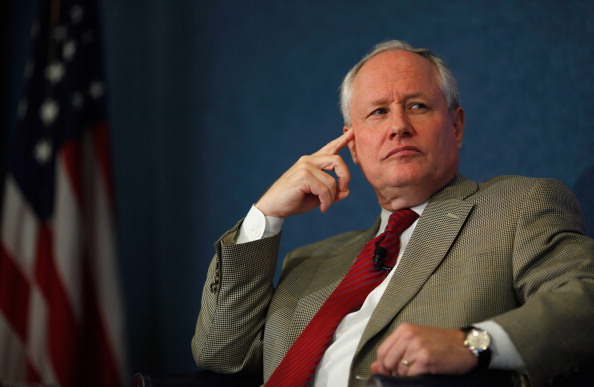 The Weekly Standard Editor William Kristol leads a discussion on PayPal co-founder and former CEO Peter Thiel's National Review article, "The End of the Future," at the National Press Club October 3, 2011 in Washington, DC.