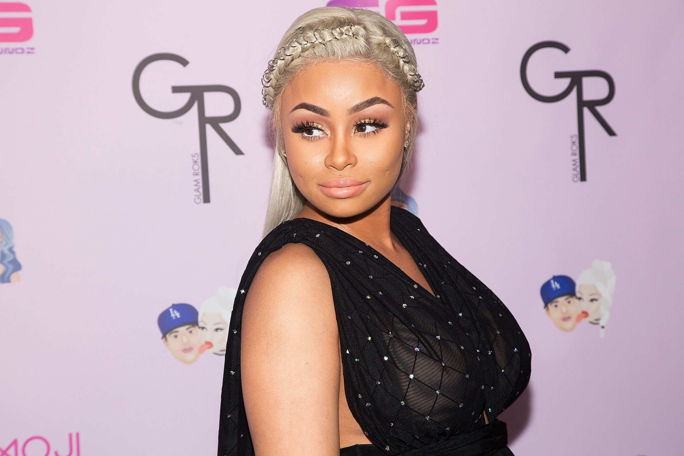 Blac Chyna arrives for her birthday celebration and unveiling of her "Chymoji" Emoji Collection at Hard Rock Cafe, Hollywood, CA on May 10, 2016 in Hollywood, California.