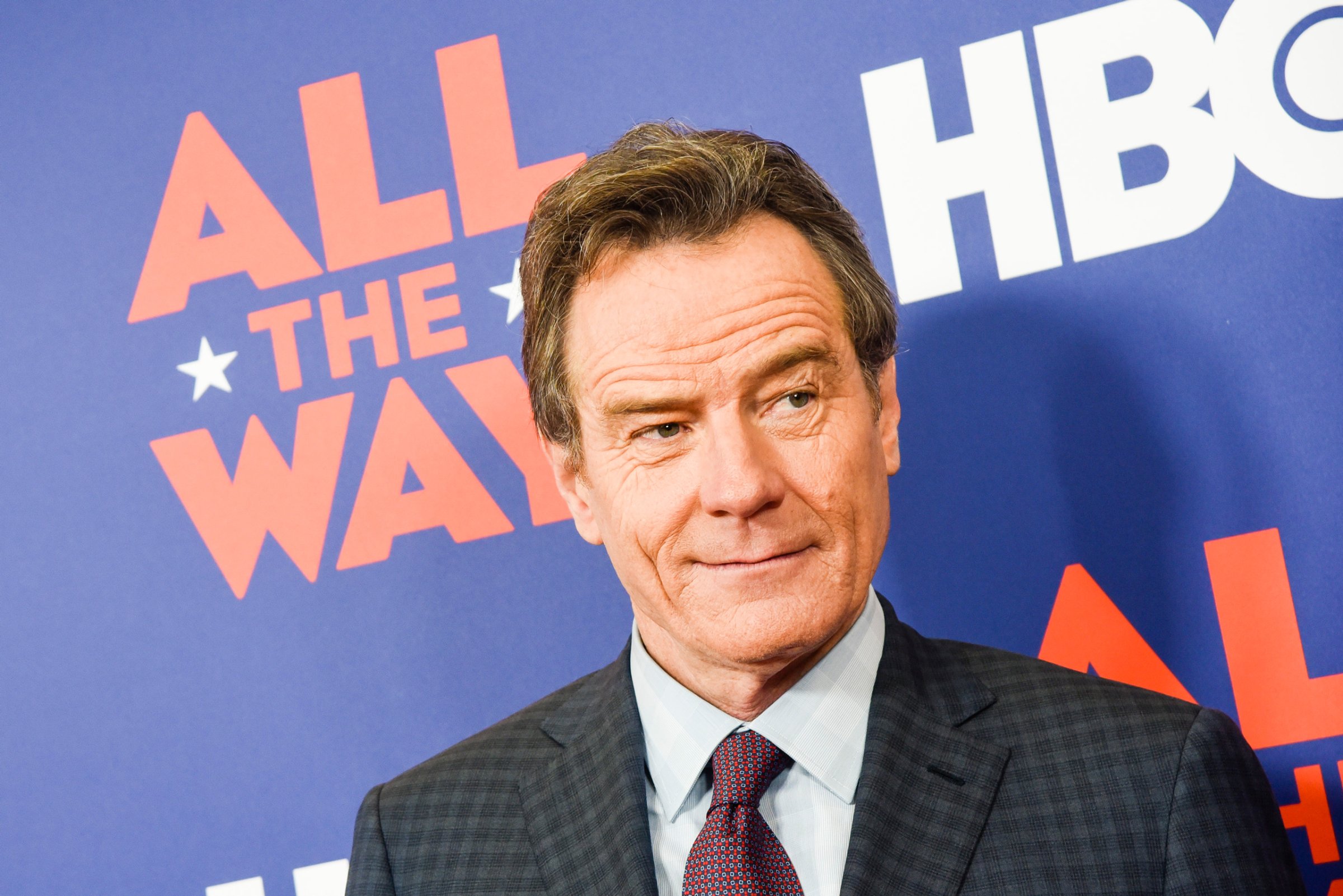 WASHINGTON, DC - MAY 16: Actor Bryan Cranston poses for photographers during HBO's "All The Way" Washington, DC Screening at The National Archives on May 16, 2016 in Washington, DC. (Photo by Kris Connor/Getty Images)
