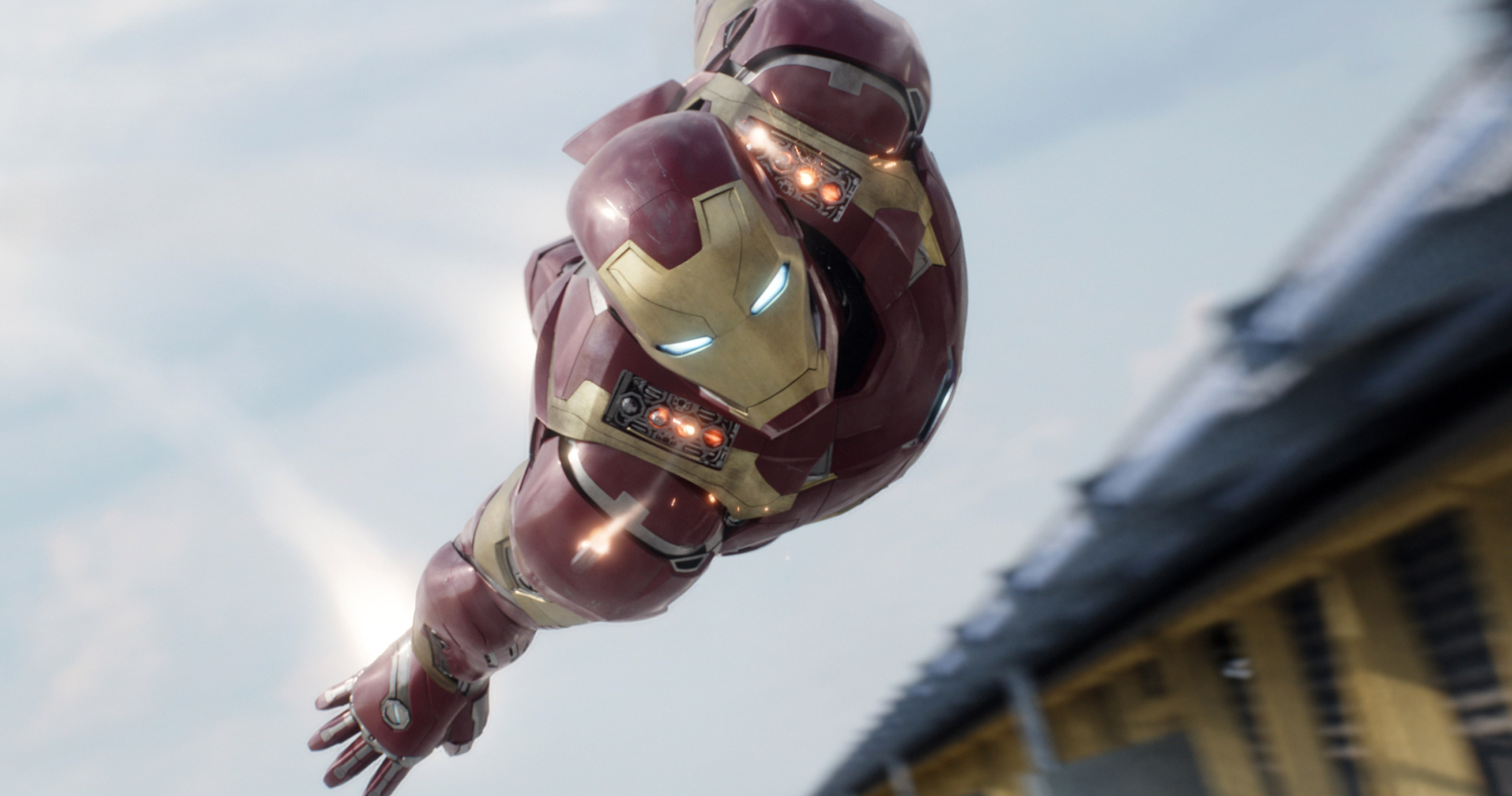 Iron Man, portrayed by Robert Downey Jr., appears in a scene from "Captain America: Civil War." (Disney-Marvel/AP)