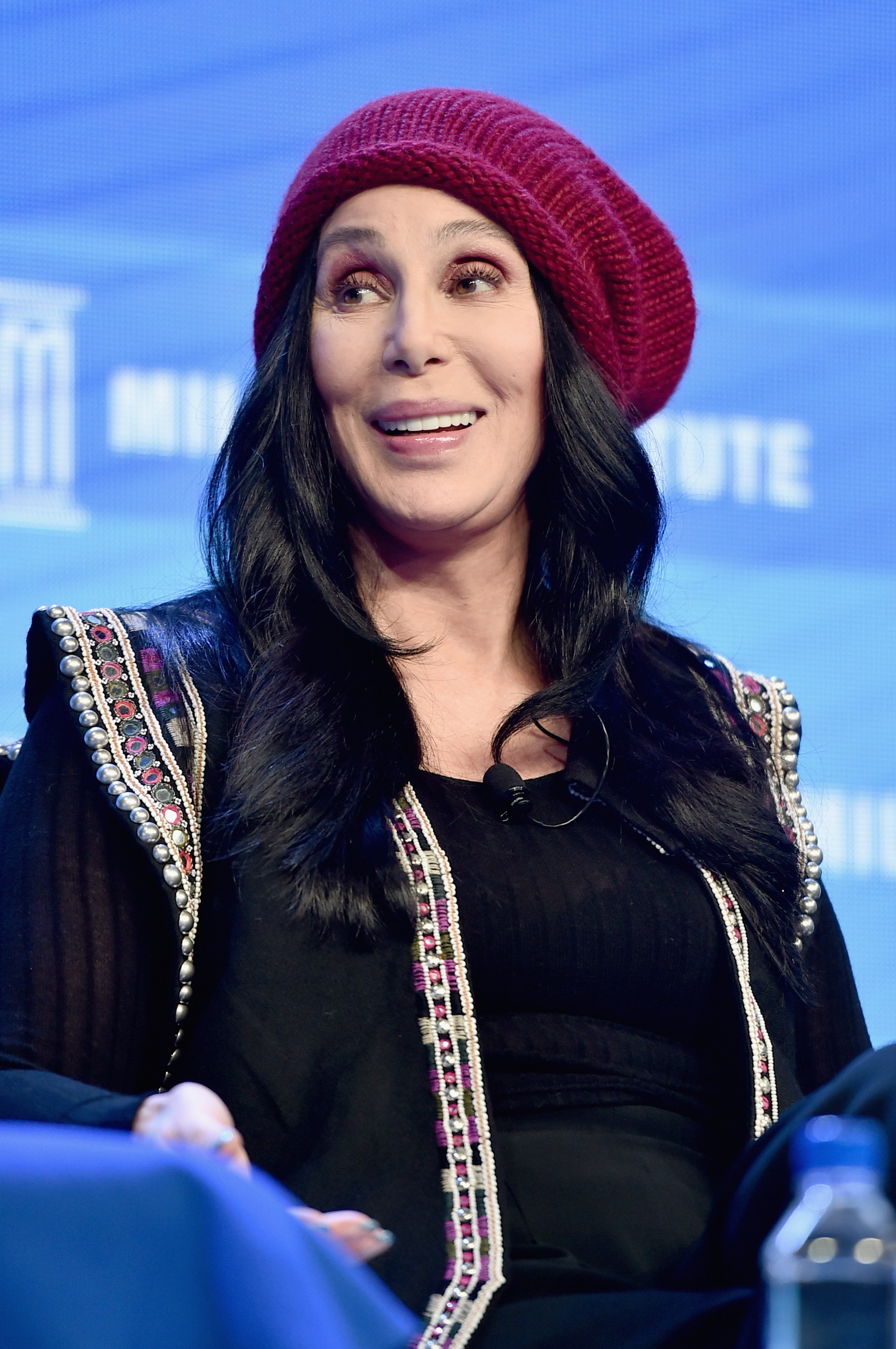 Cher speaks onstage during the 2016 Milken Institute Global Conference in Beverly Hills, Calif. on May 3, 2016.