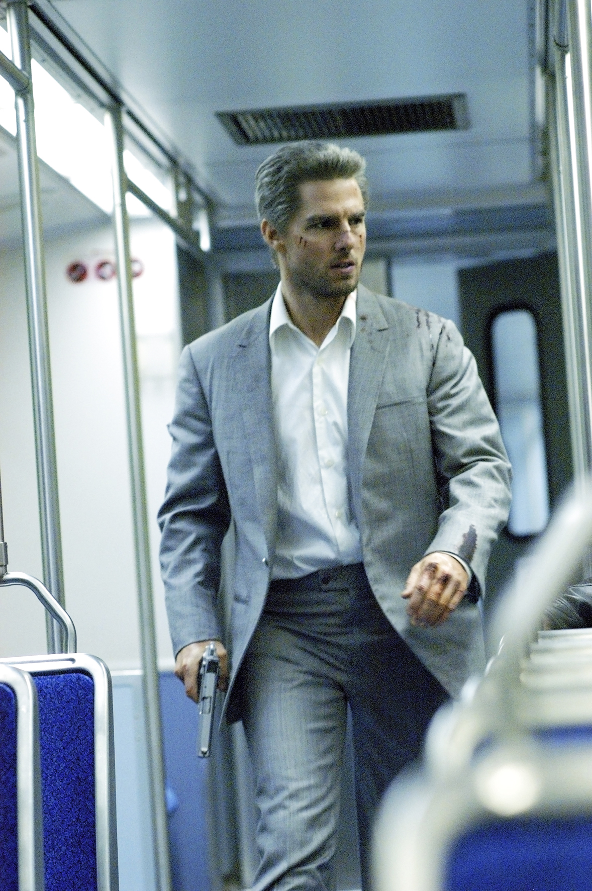 Tom Cruise as Vincent in Collateral, 2004.