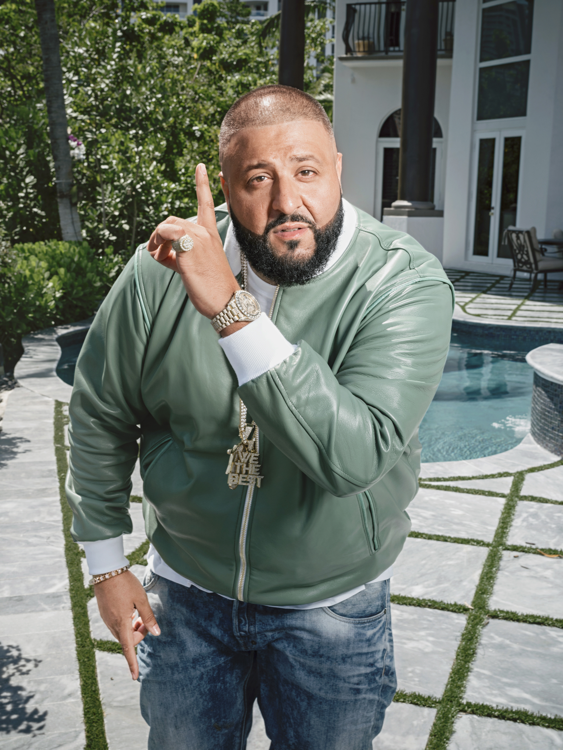 DJ Khaled, photographed in Miami, has transitioned from hip-hop star to viral guru (Photography by Wayne Lawrence for TIME)