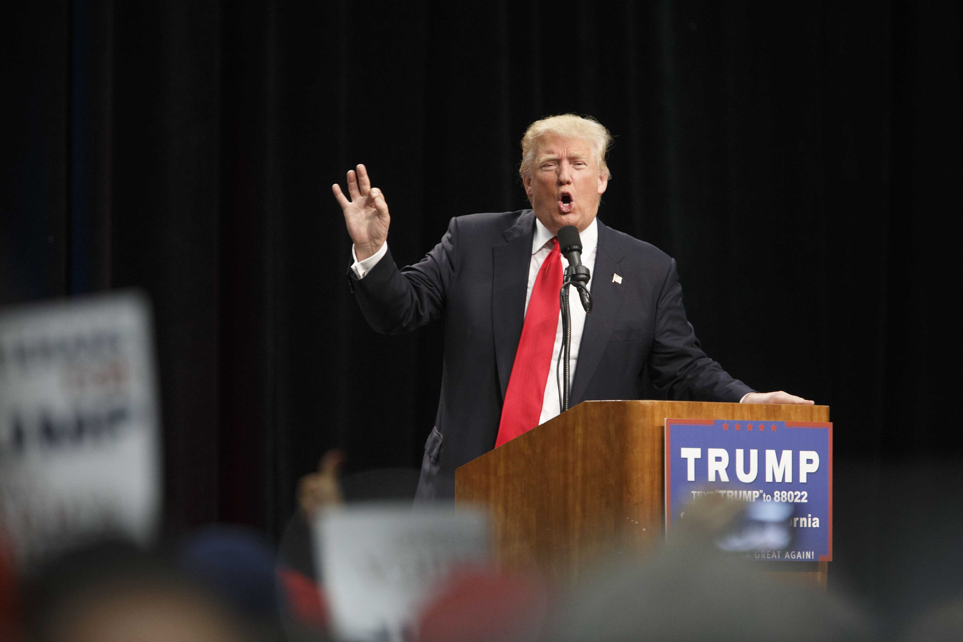 Presumptive Republican Presidential Nominee Donald Trump Holds California Campaign Rally