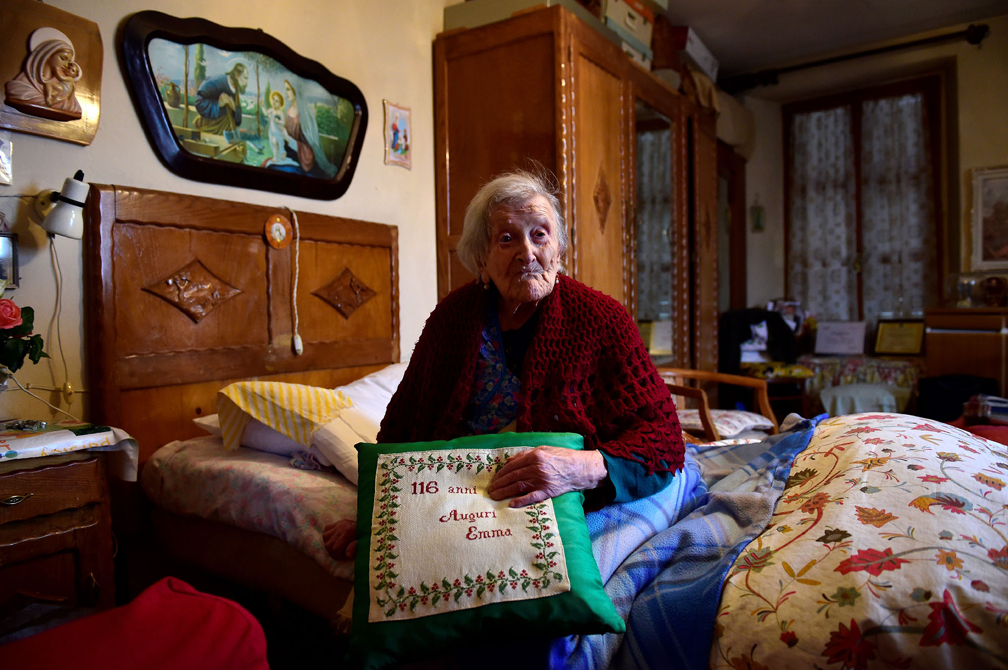 TOPSHOT-ITALY-OLDEST-PERSON-MORANO