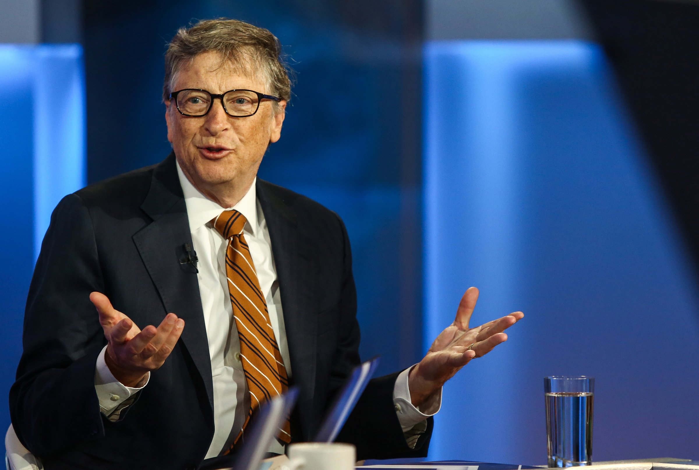 Bill Gates speaks during a Bloomberg Television interview in New York on Feb. 23, 2016.
