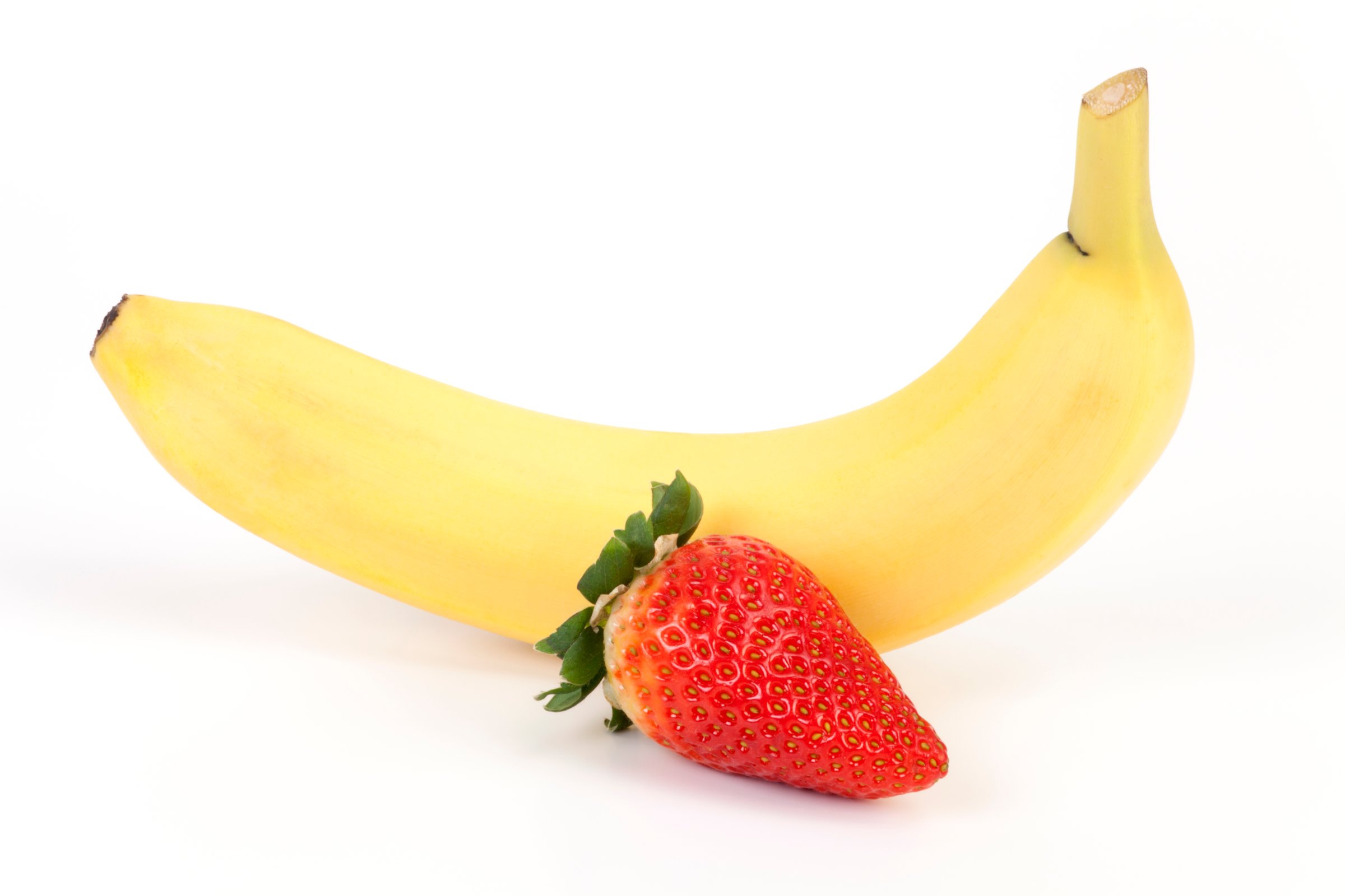Banana and Strawberry