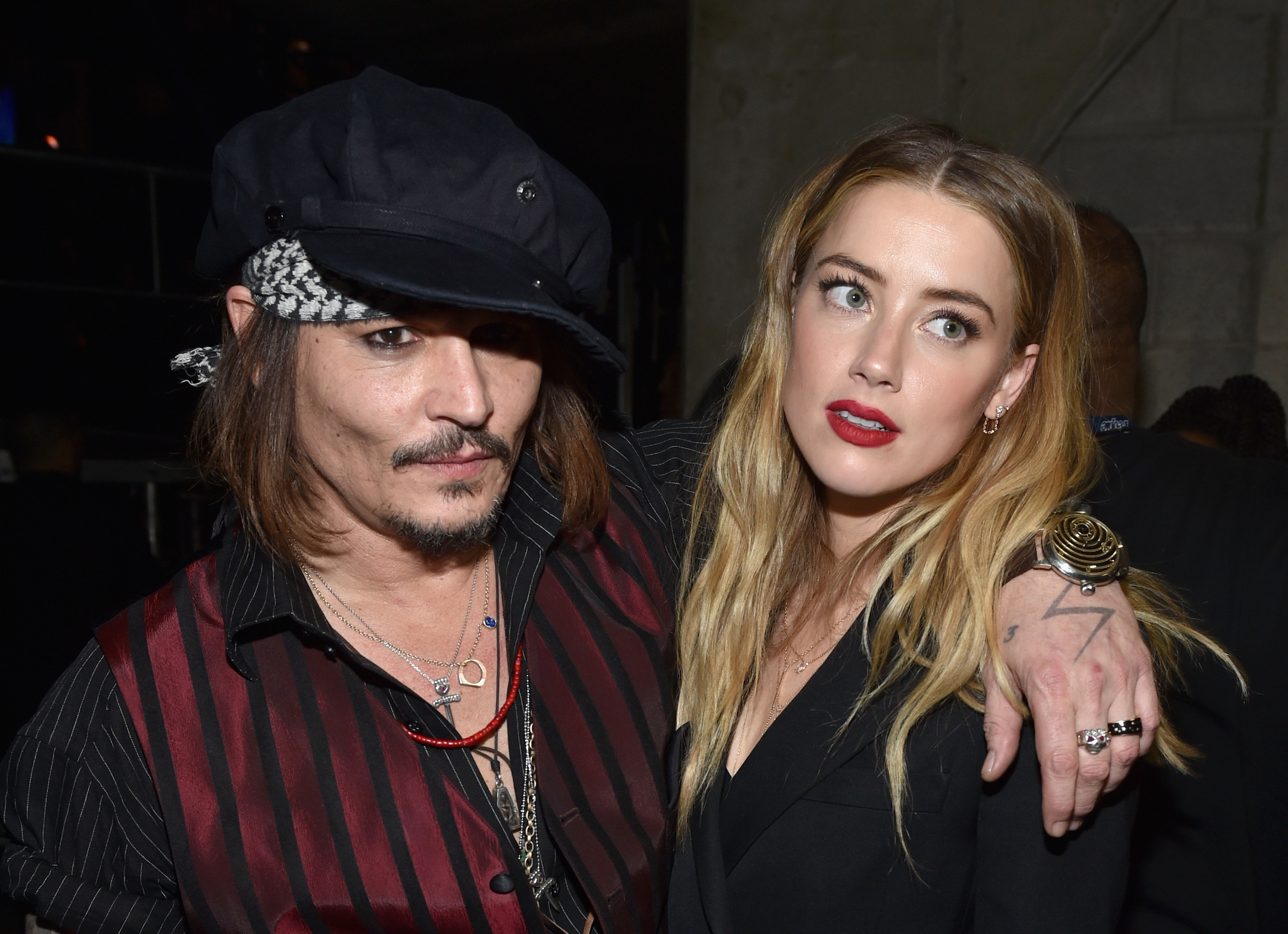Actor/musician Johnny Depp (L) and actress Amber Heard attend The 58th GRAMMY Awards at Staples Center on February 15, 2016 in Los Angeles, California.  (John Shearer--WireImage) (John Shearer&mdash;WireImage)