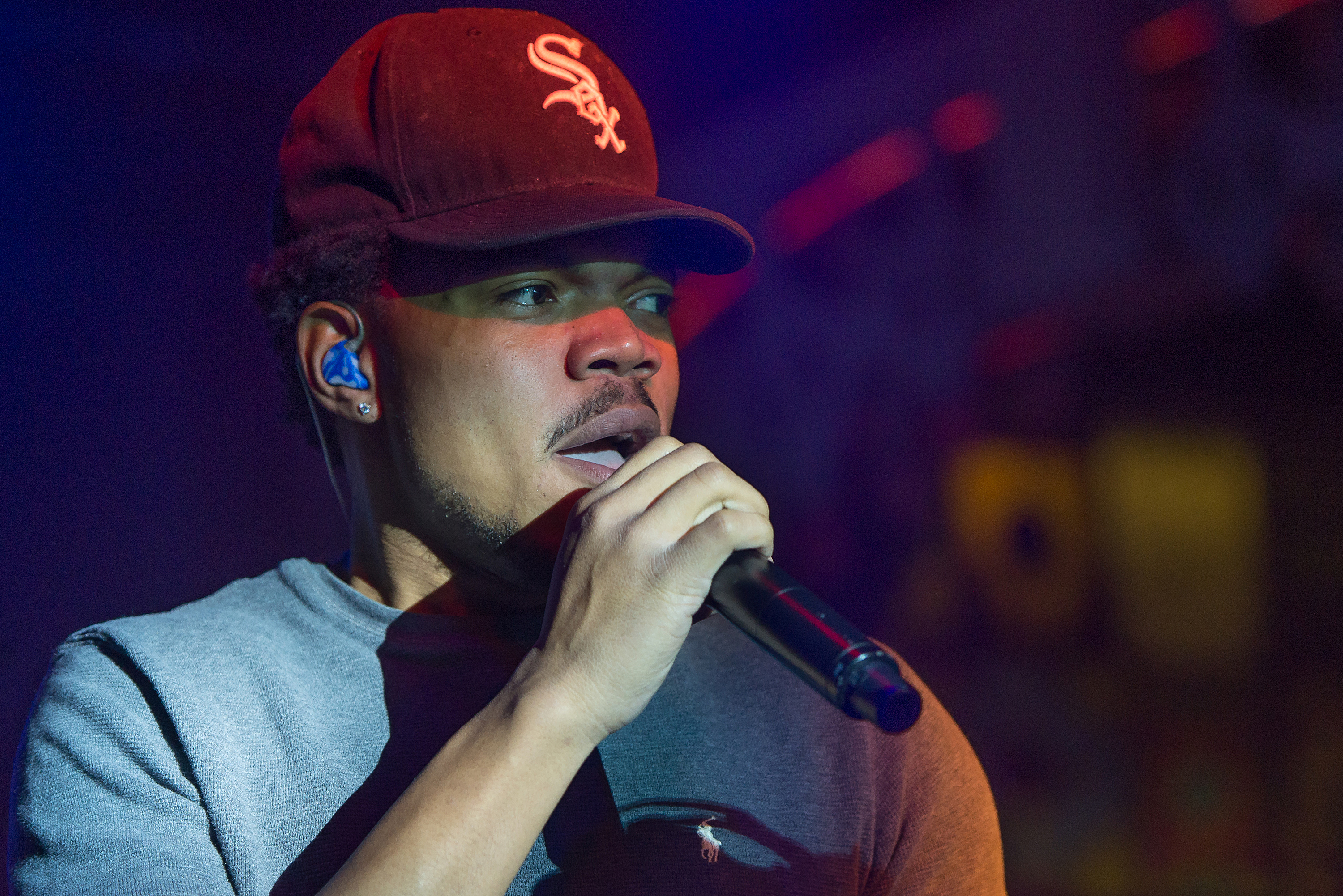 Hip-hop artist Chance The Rapper performs during the SoundCloud Go Launch at Flash Factory on March 31, 2016 in New York City. (Mike Pont—Getty Images)