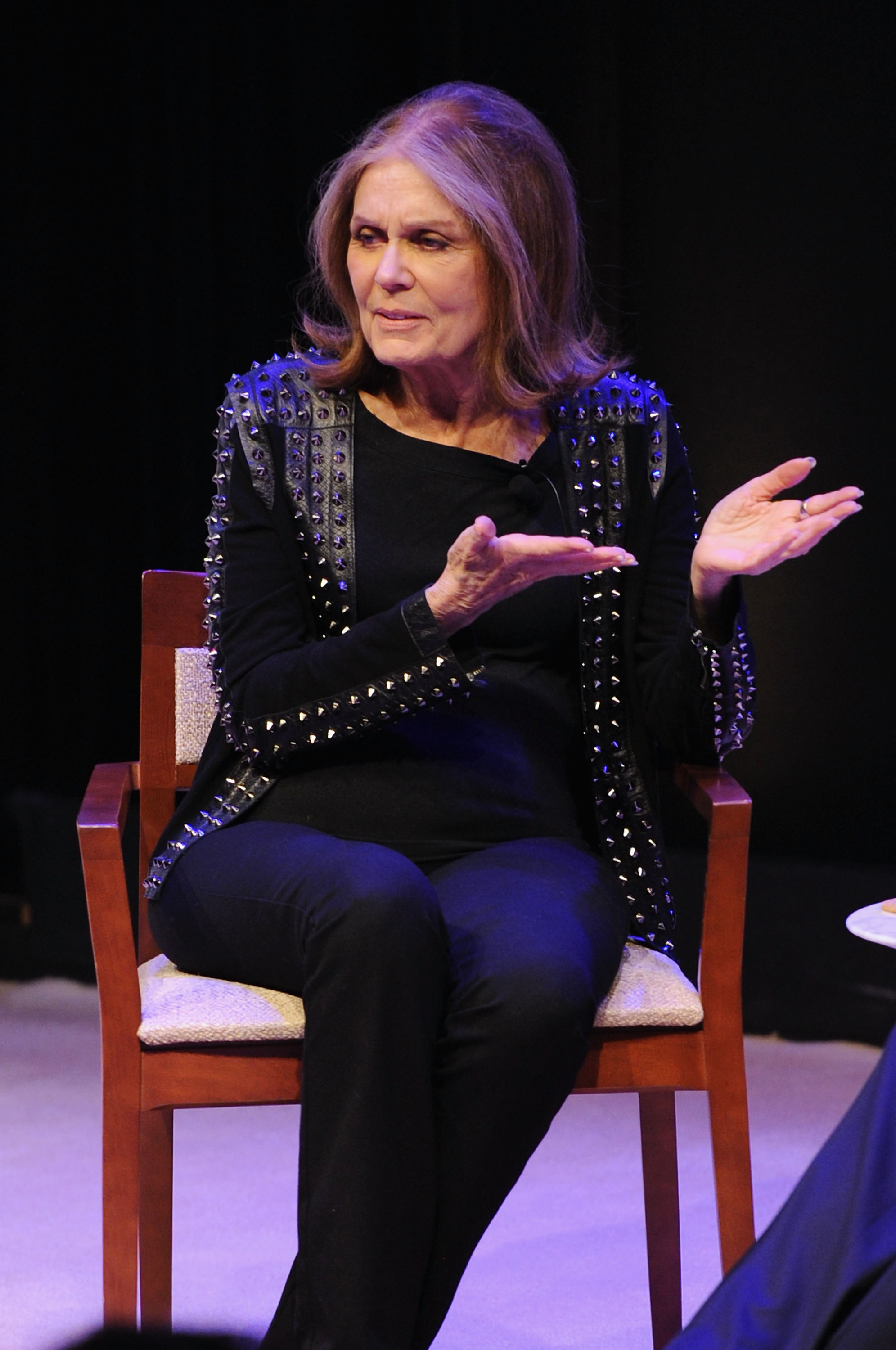 Activist and correspondent at VICE, Gloria Steinem speaks onstage during the VICELAND New York premiere screening of Gloria Steinem's "Woman" in New York City on May 4, 2016. (Craig Barritt&mdash;Getty Images for VICE Media, LLC)