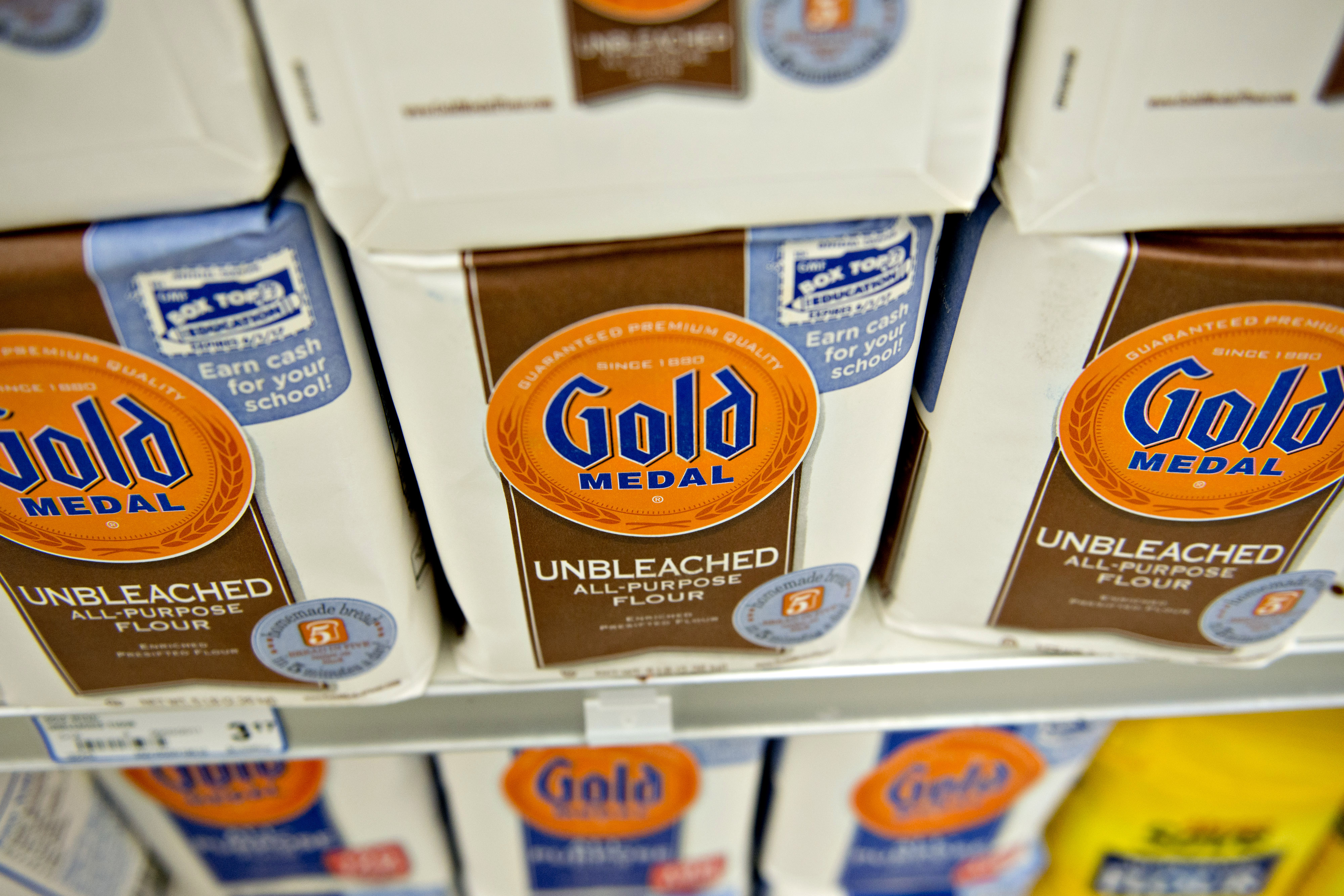 General Mills Inc. Gold Medal flour in Princeton, Ill. on Sept. 17, 2013. (Daniel Acker—Getty Images)