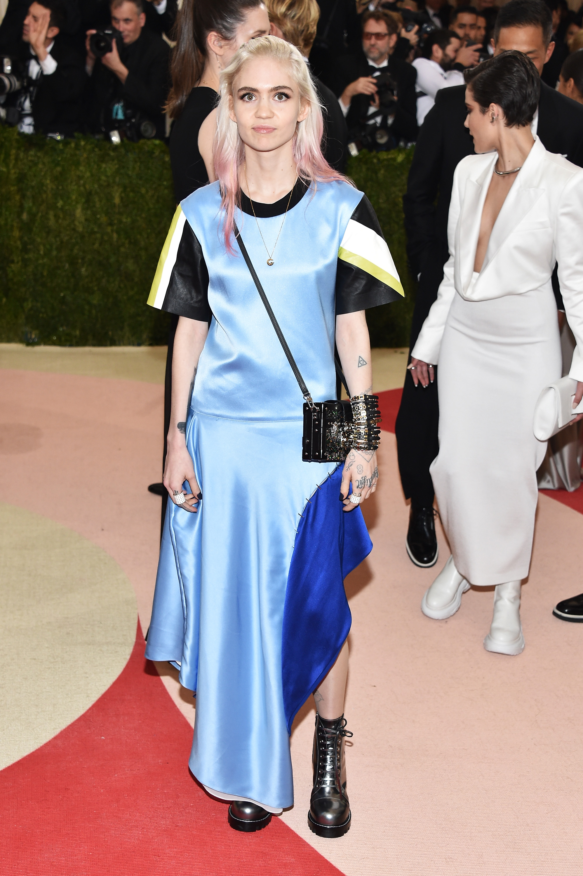 Grimes attends "Manus x Machina: Fashion In An Age Of Technology" Costume Institute Gala at Metropolitan Museum of Art on May 2, 2016 in New York City.
