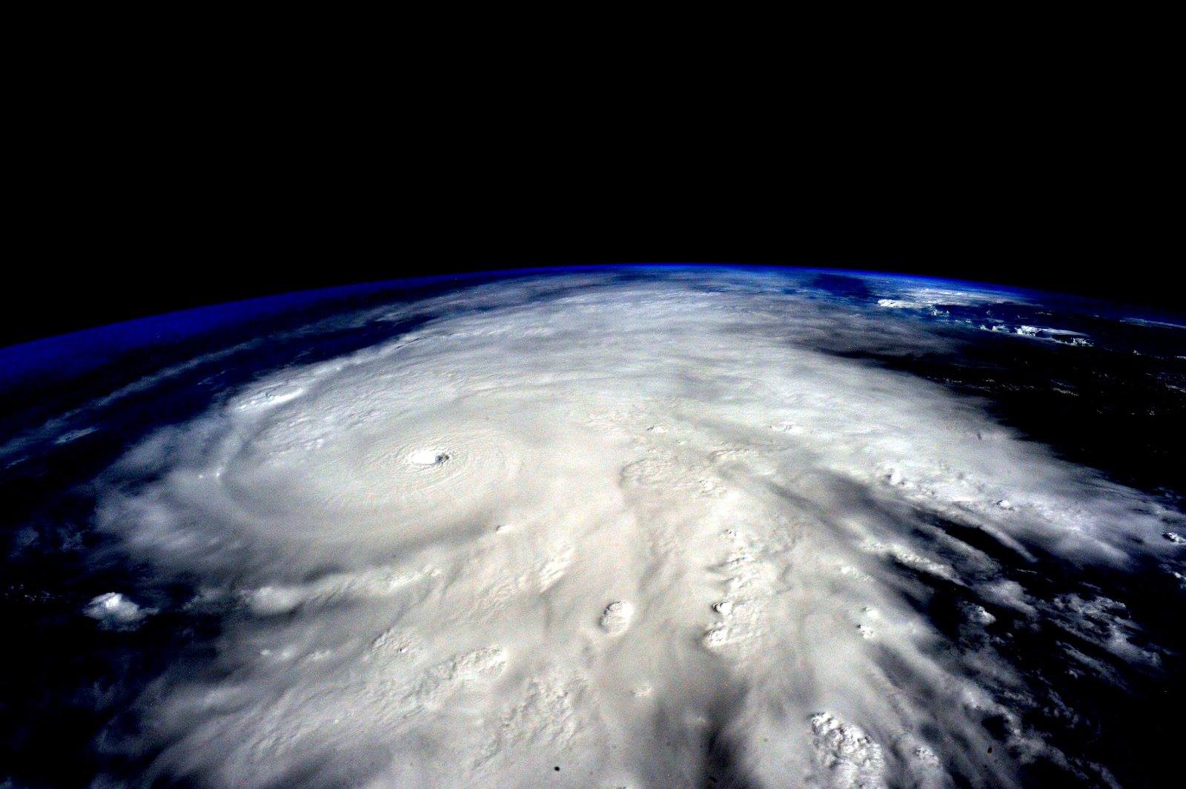 Hurricane Patricia is seen from the International Space Station. The hurricane made landfall on the Pacfic coast of Mexico on Oct. 23, 2015. (Scott Kelly/NASA—Getty Images)