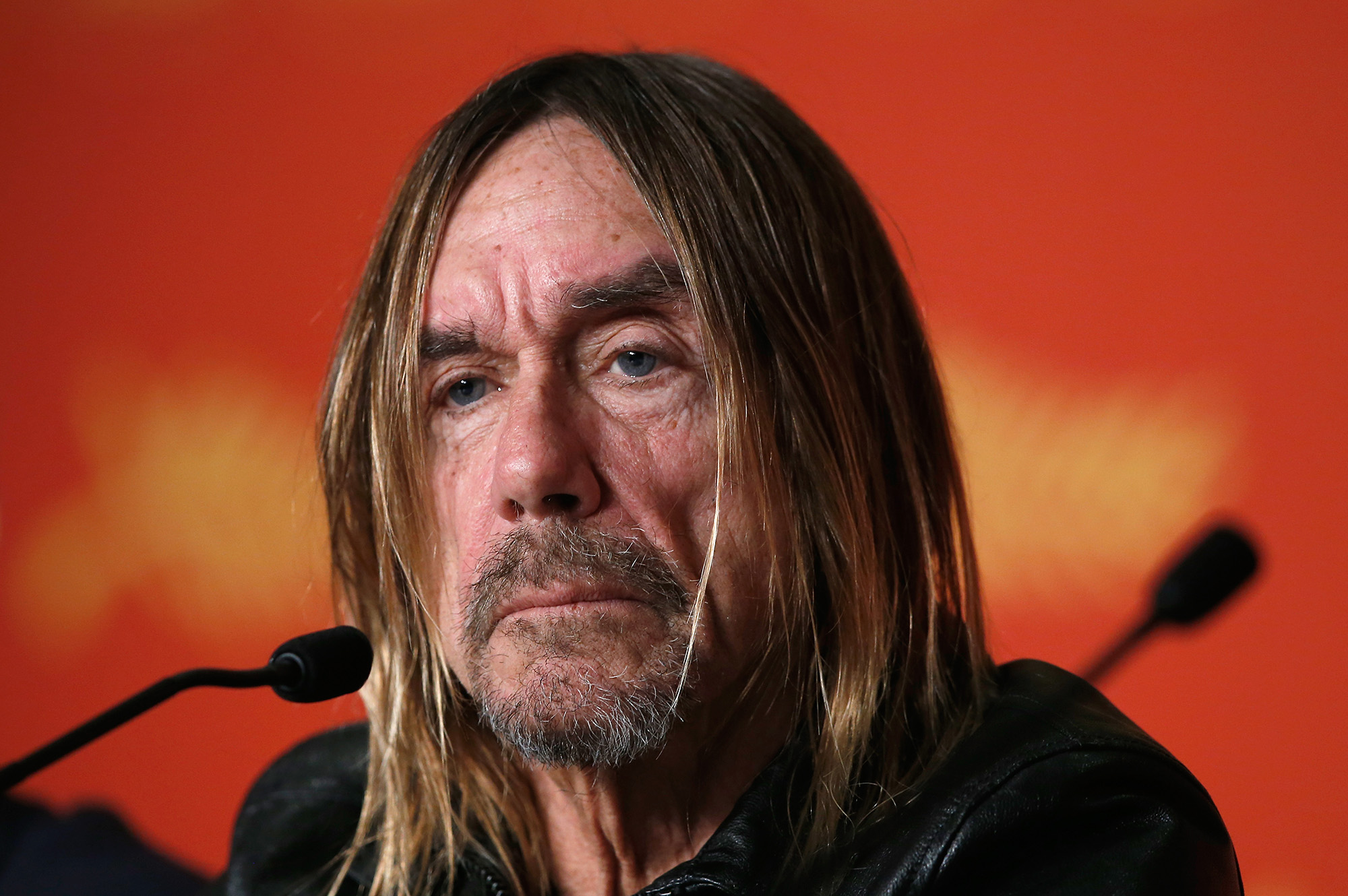 CANNES, FRANCE - MAY 19:  Iggy Pop attends the "Gimme Danger" press conference during the 69th annual Cannes Film Festival at Palais des Festivals (Photo by Pool/Getty Images) (Pool&mdash;Getty Images)