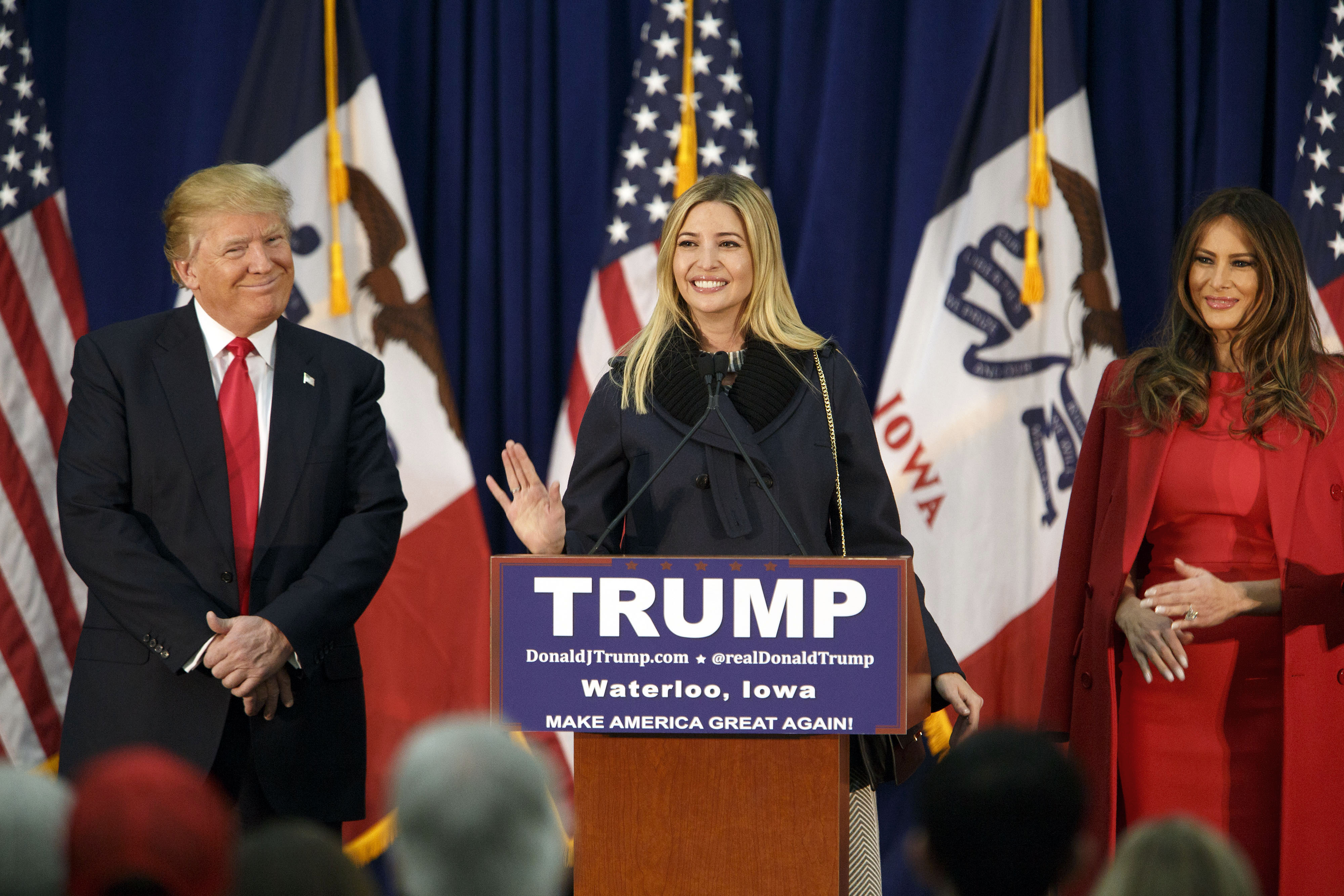 Presidential Candidate Donald Trump Makes Last Campaign Stops Before The Iowa Caucus