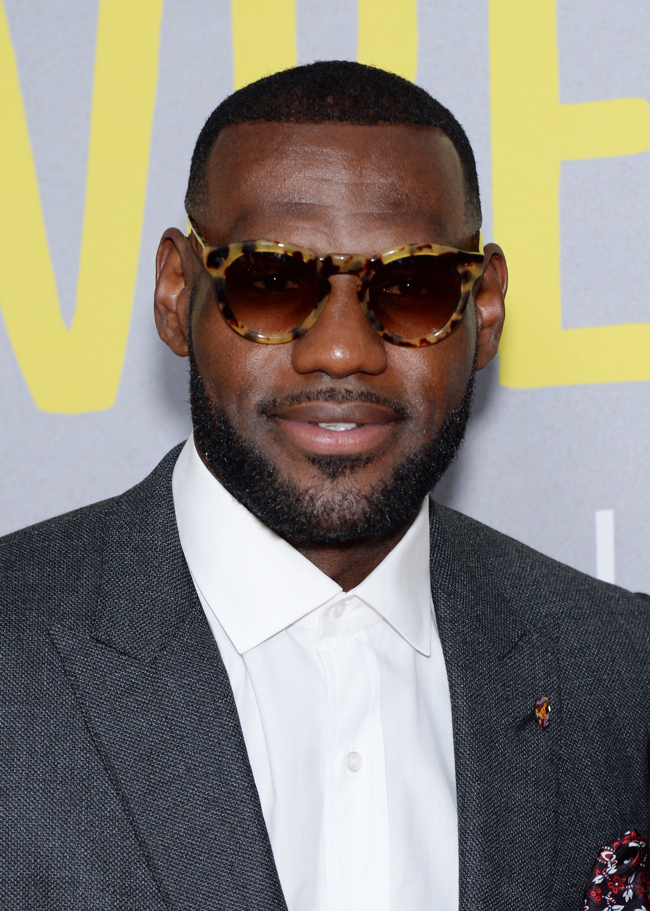 LeBron James attends the 'Trainwreck' premiere on July 14, 2015 in New York City.